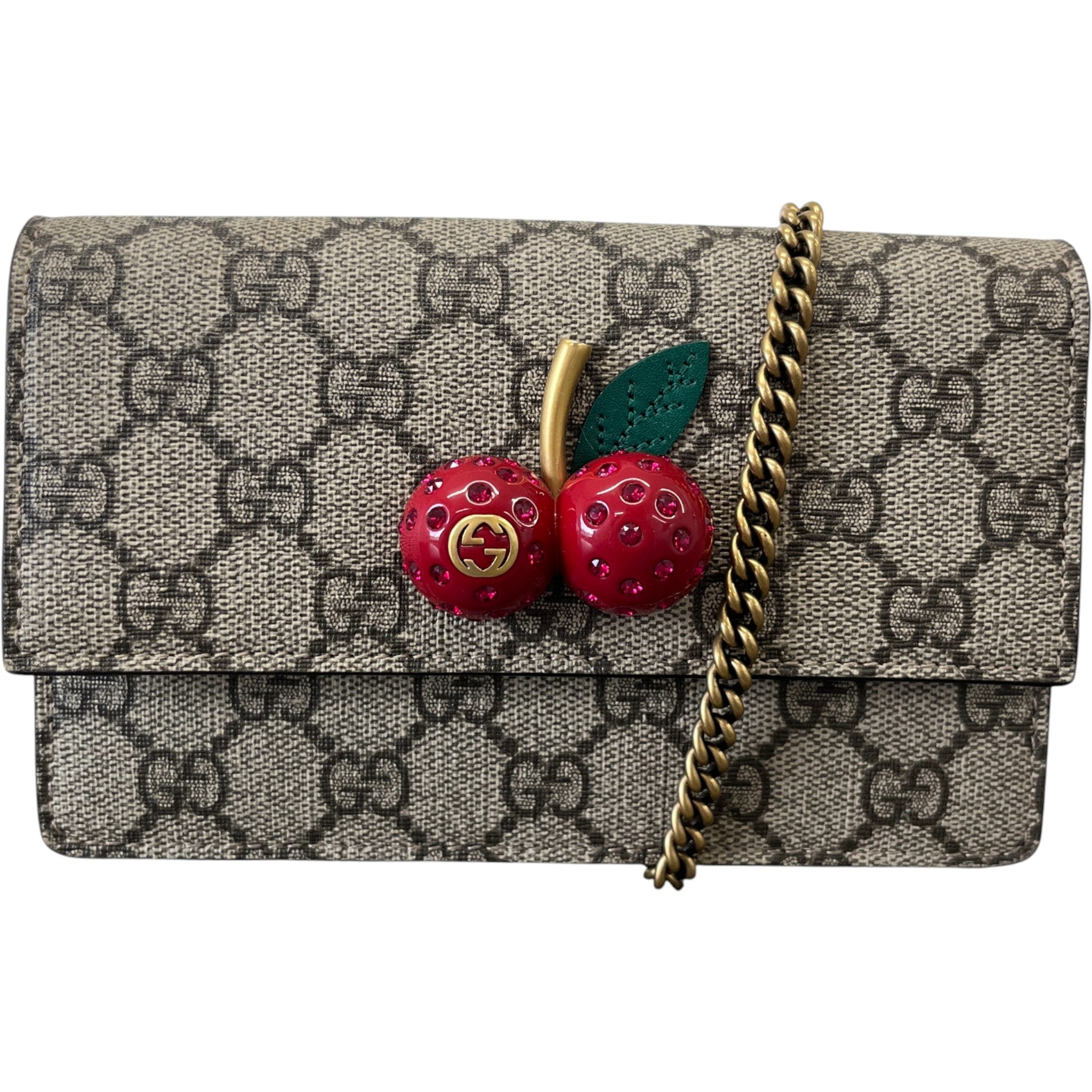 Women's Gg Supreme Cherries Bag Brown