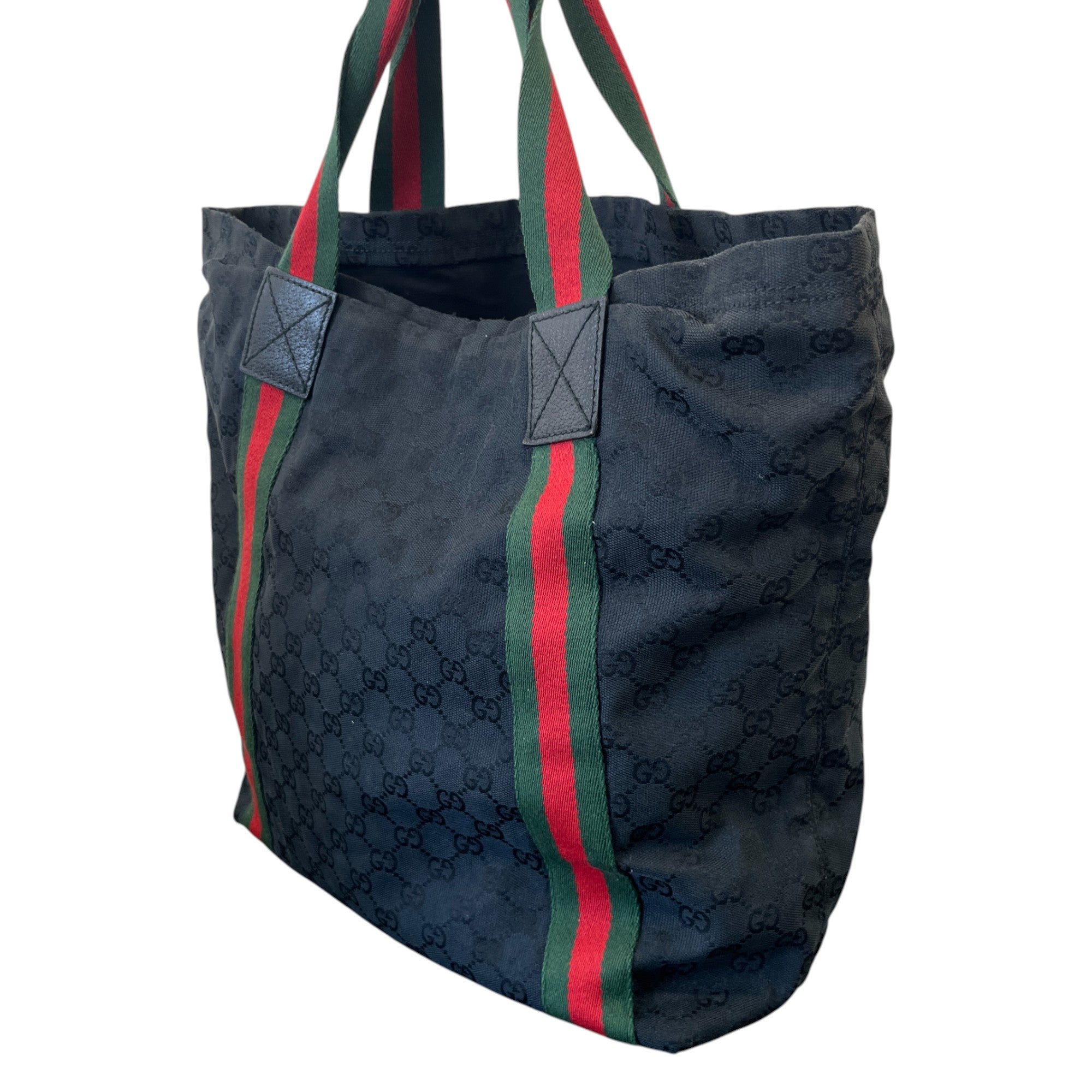 Women's Gg Web Handbag Black