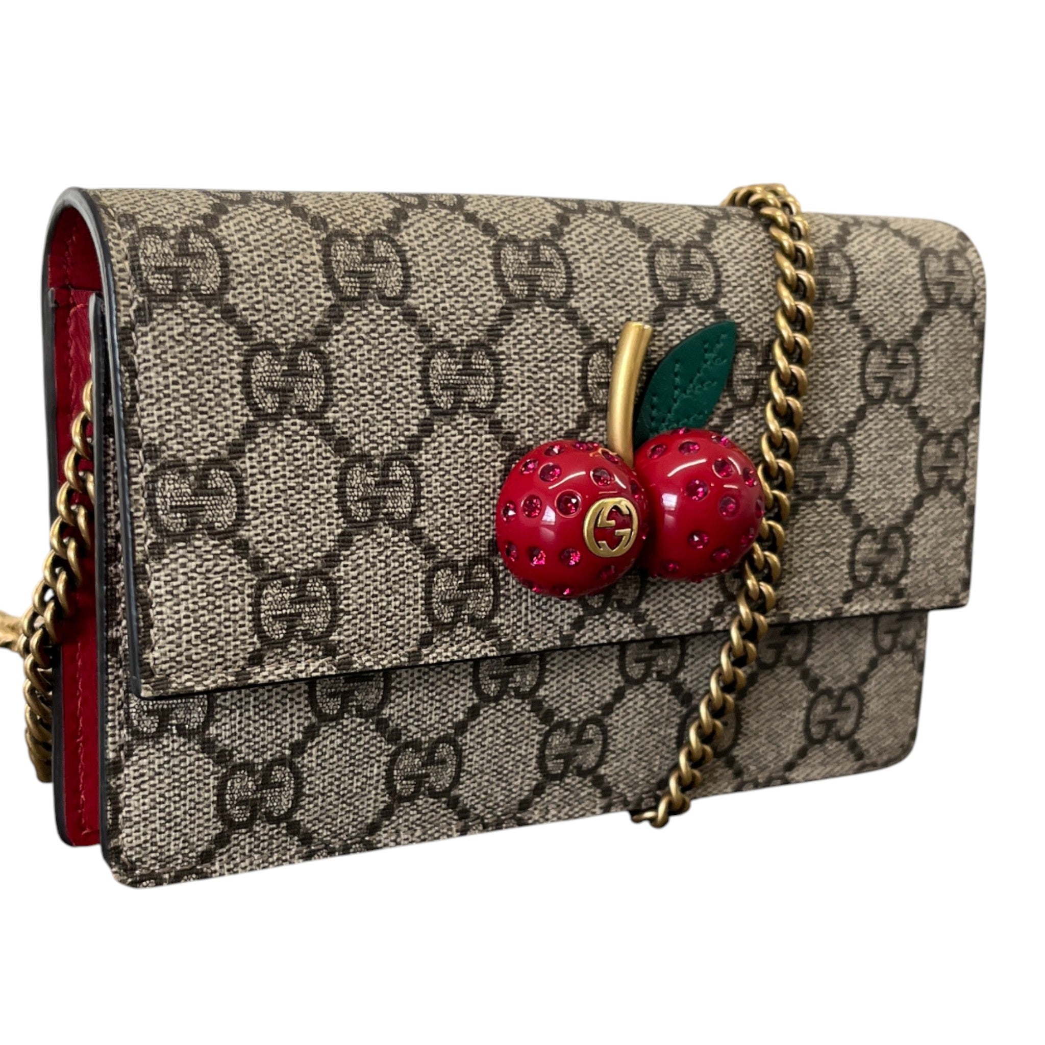 Women's Gg Supreme Cherries Bag Brown