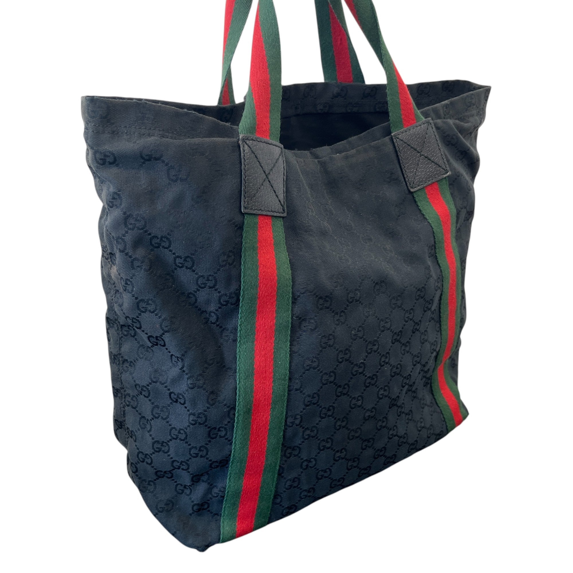 Women's Gg Web Handbag Black