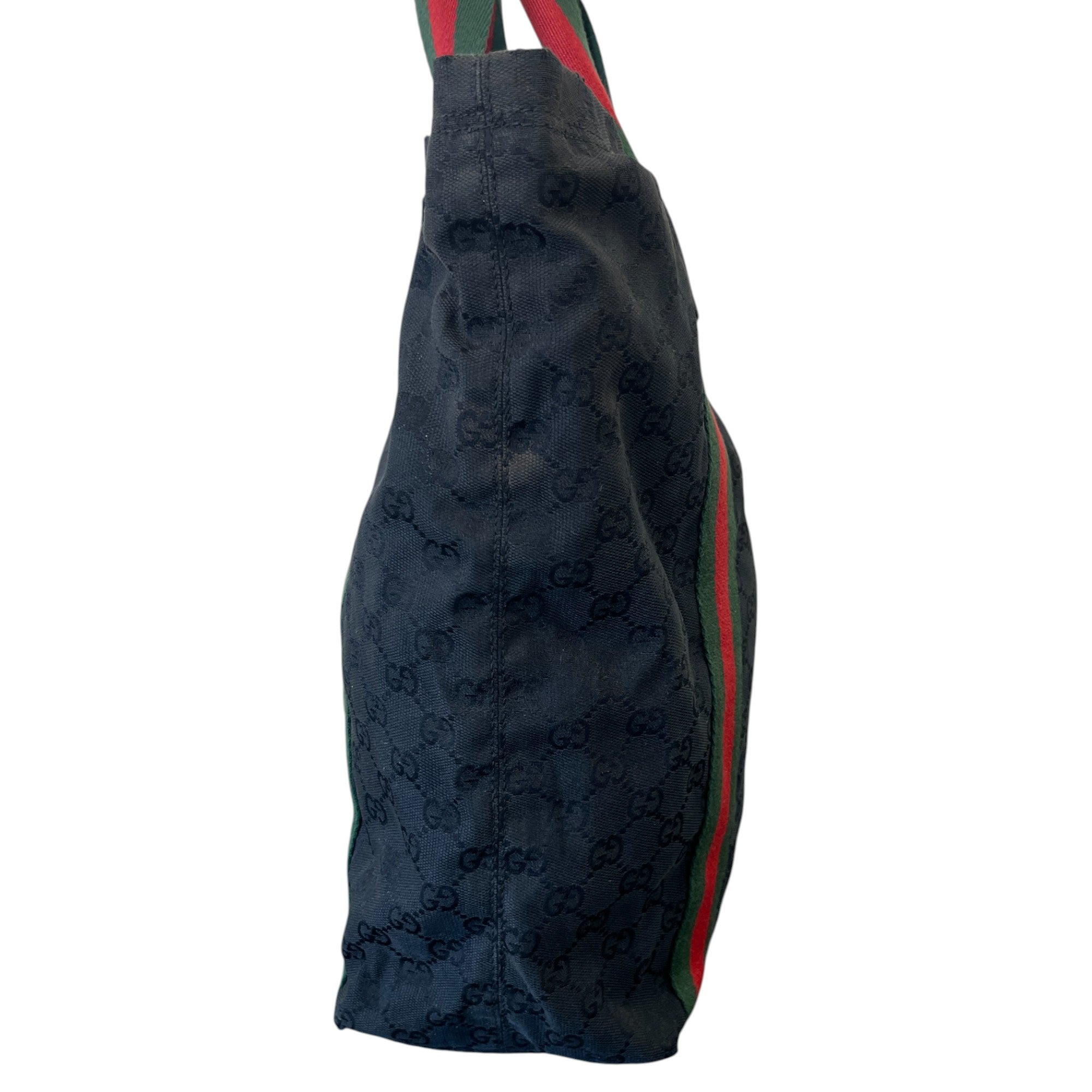 Women's Gg Web Handbag Black