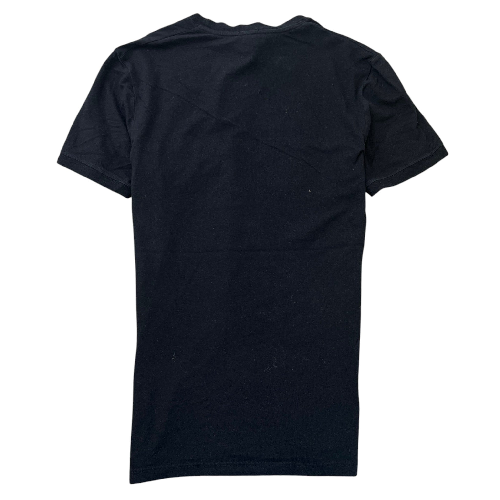 Men's Embroidered Logo T-Shirt Black Size XS