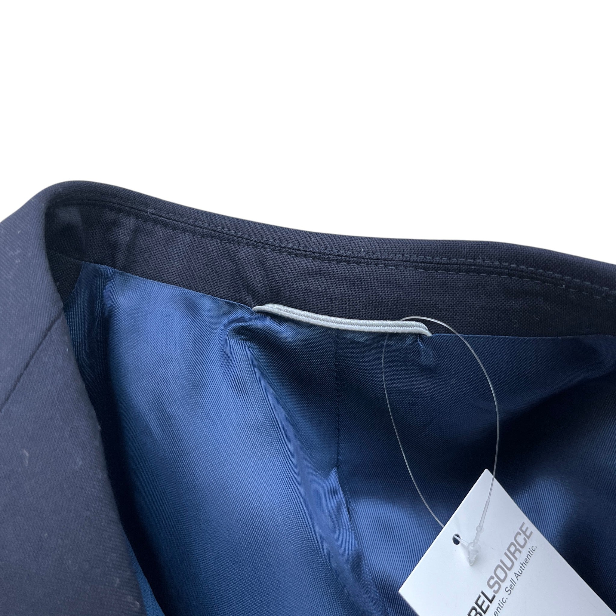 Men's Logo Patch Suit Jacket Navy Size IT 52 / XL