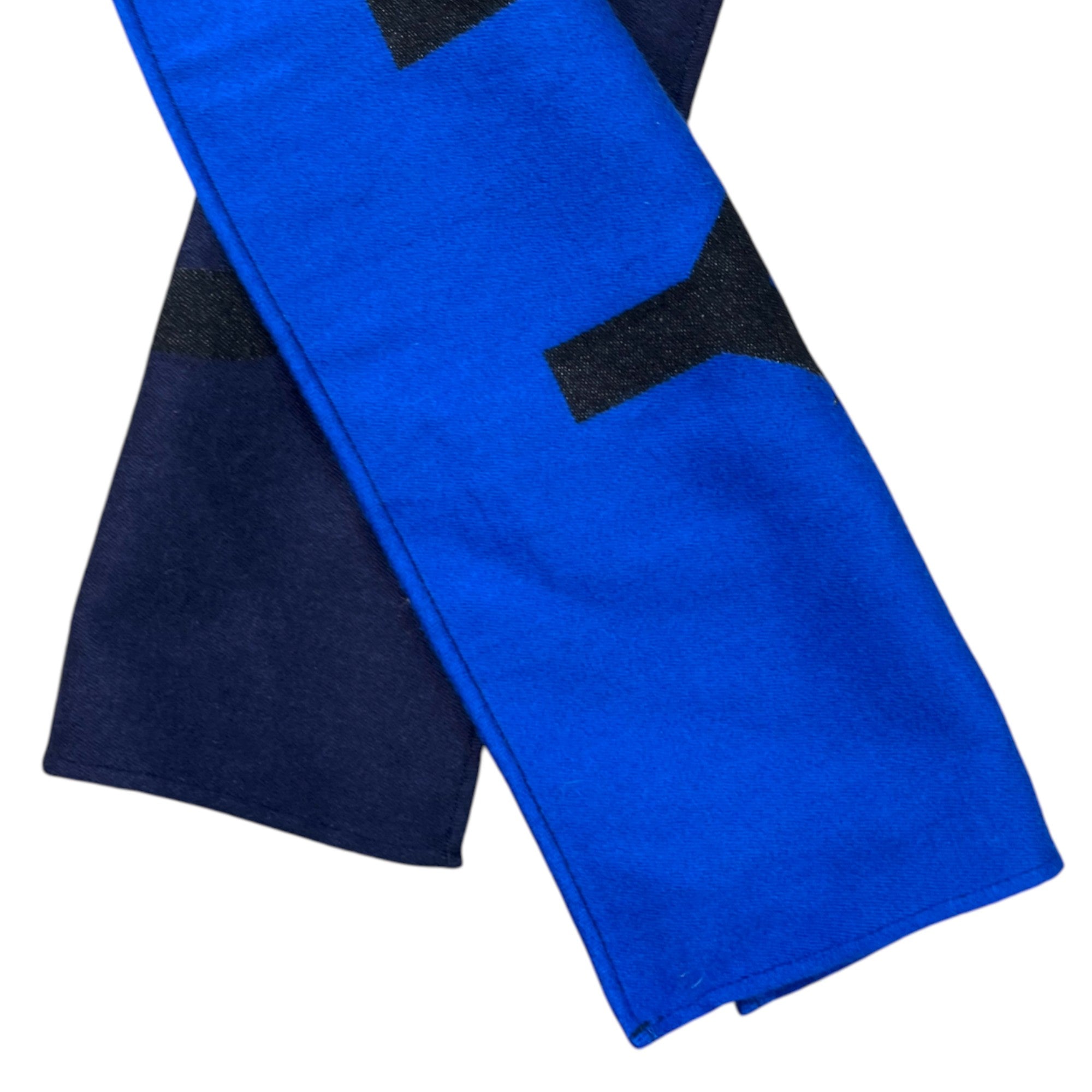 Men's Logo Print Scarf Blue