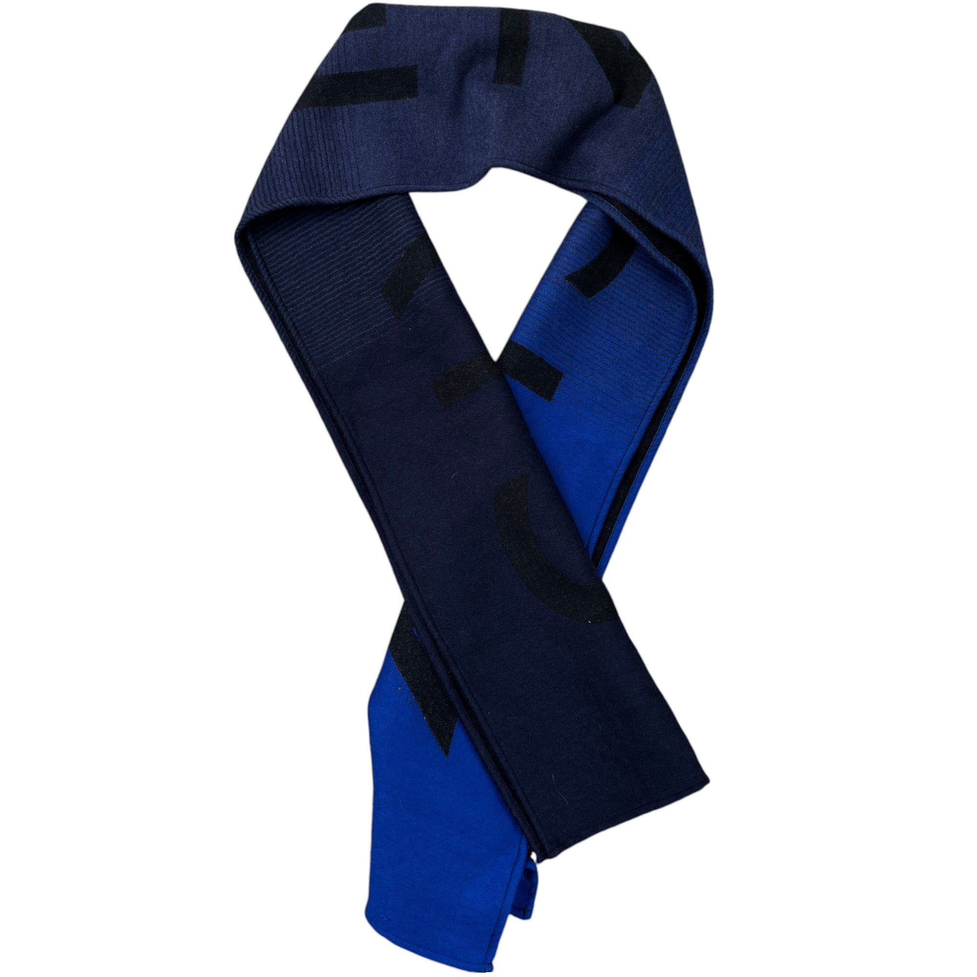 Men's Logo Print Scarf Blue