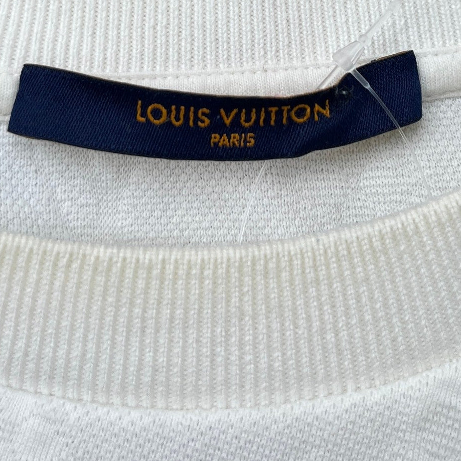 Men's Monogram Signature 3D Pocket T-Shirt White Size M