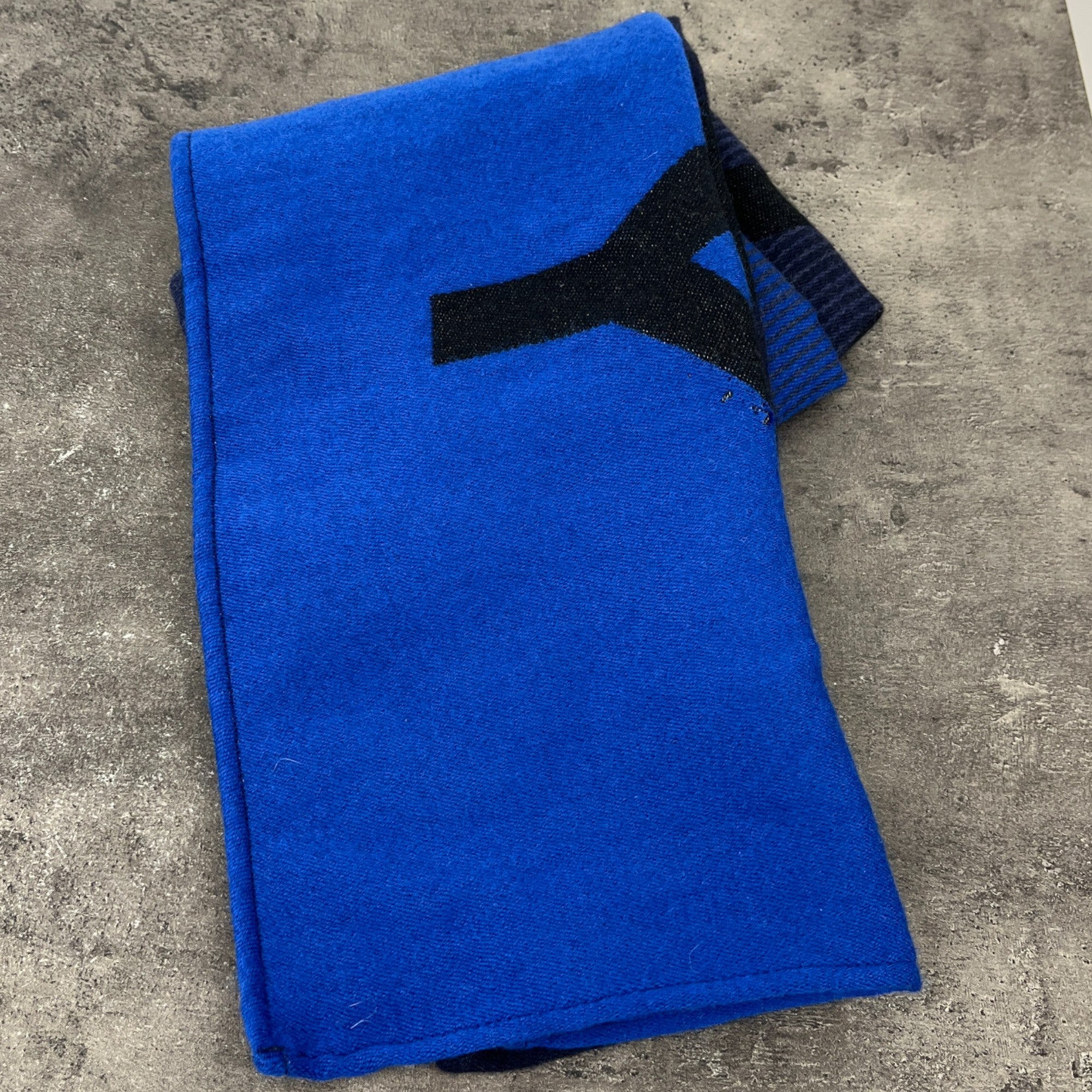 Men's Logo Print Scarf Blue