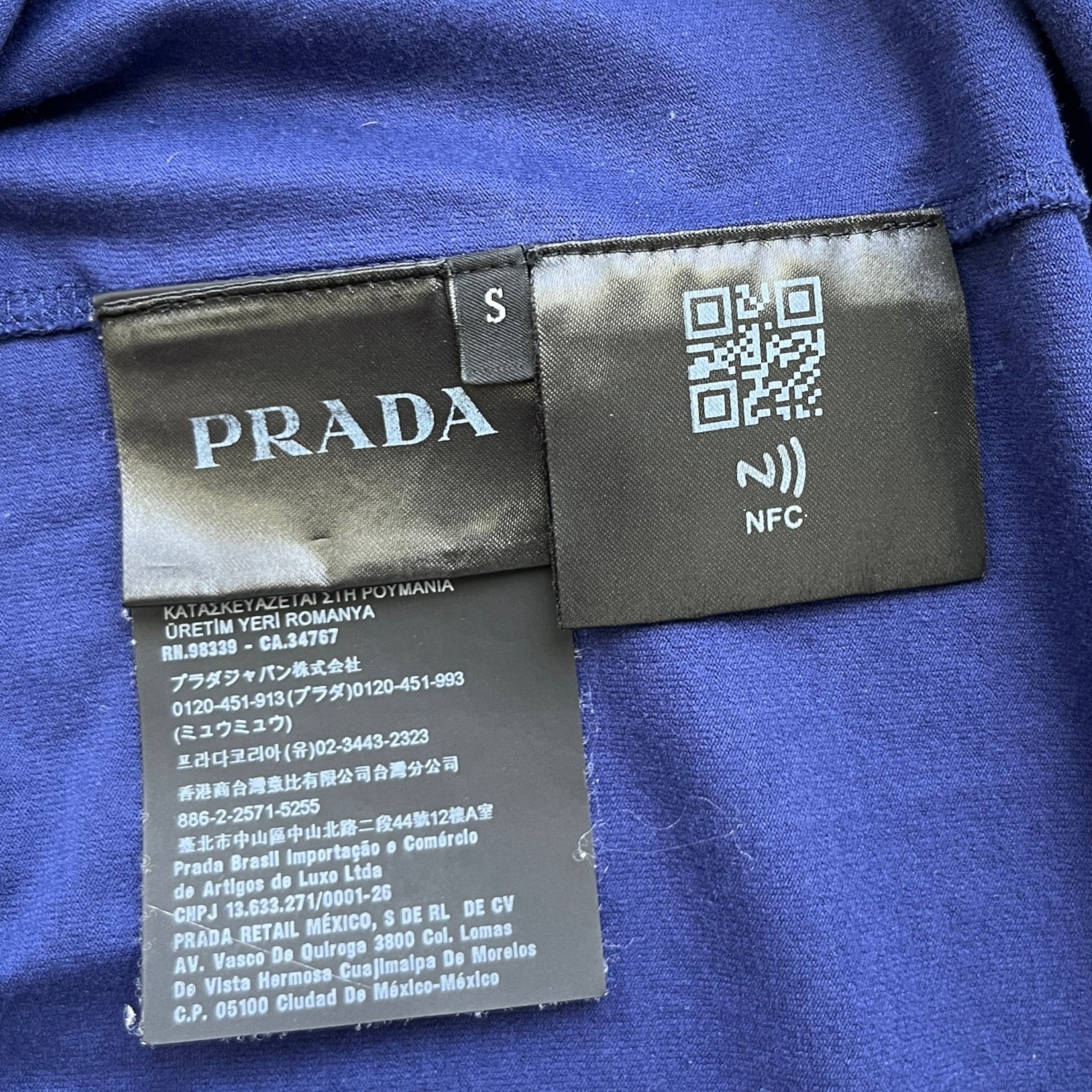 Men's Re-Nylon Pocket Logo T-Shirt Navy Size S