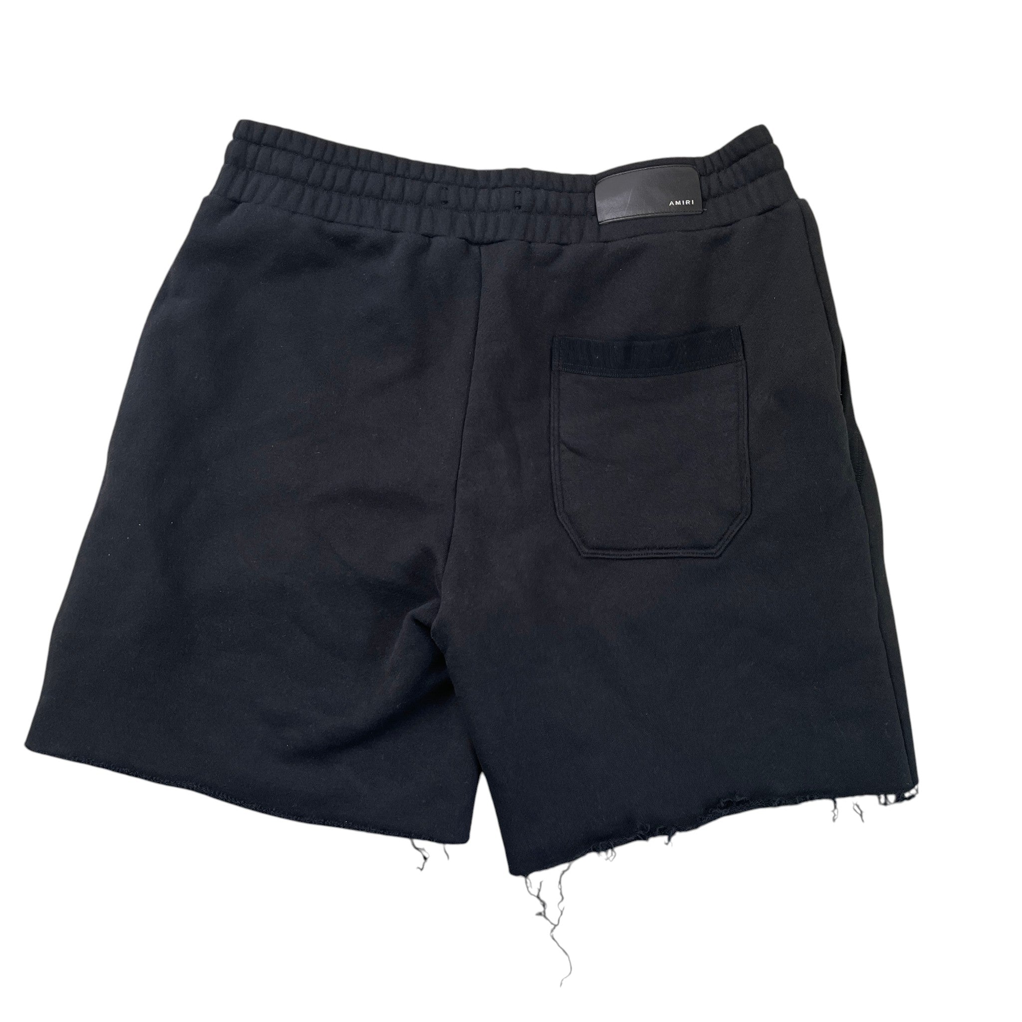 Men's Distressed Core Sweat Shorts Black Size L
