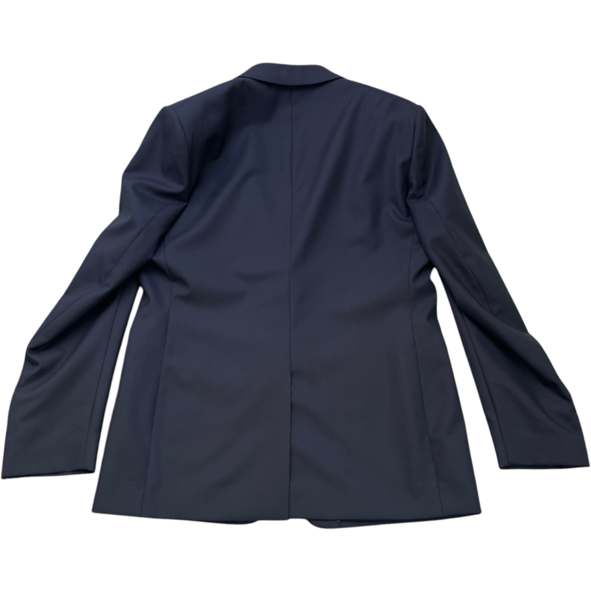 Men's Logo Patch Suit Jacket Navy Size IT 52 / XL