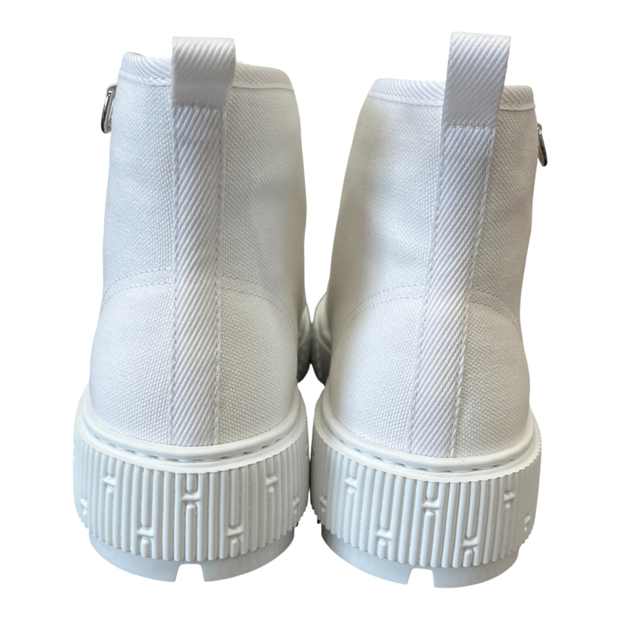 Women's Itineraire Canvas Ankle High Trainers White Size EU 38 / UK 5