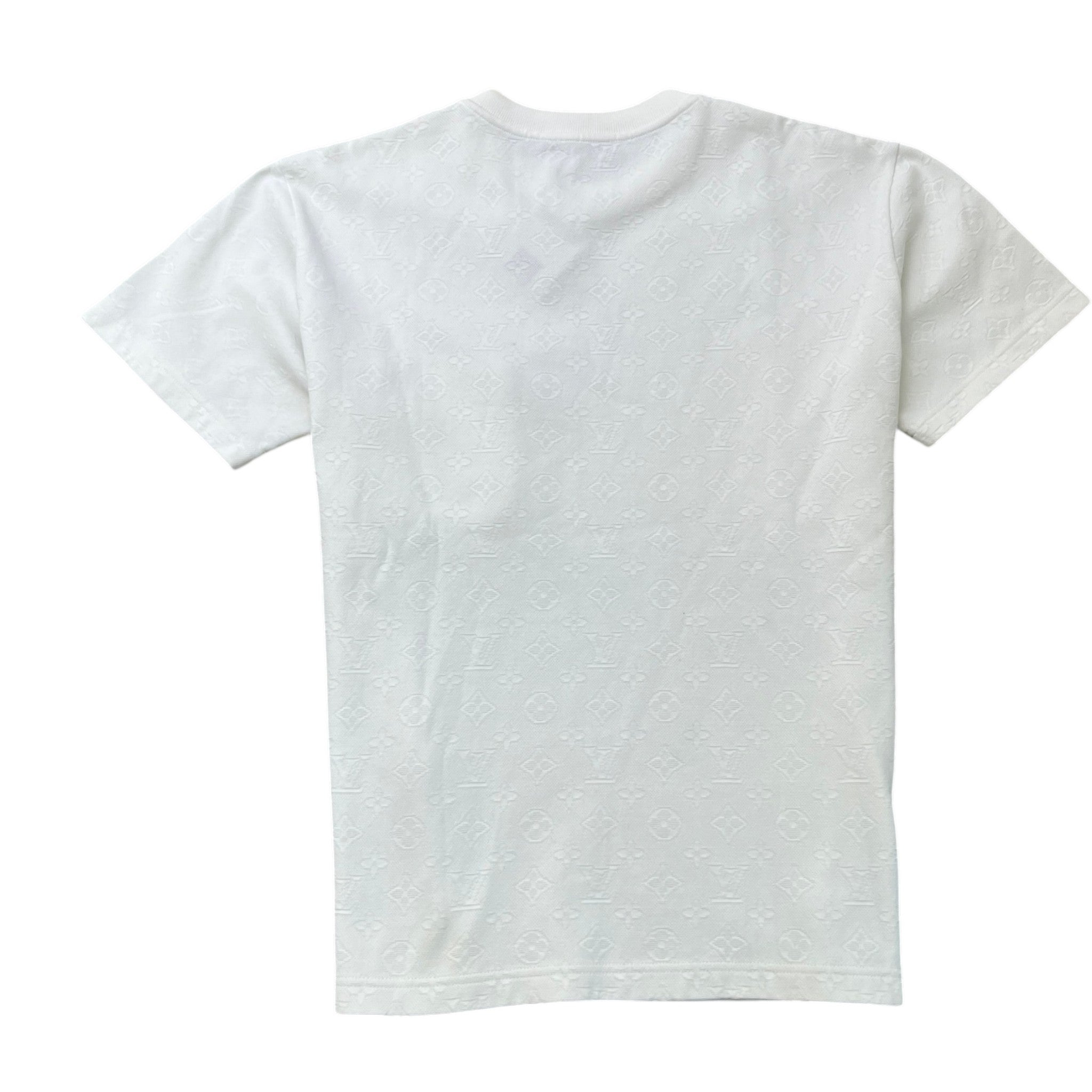 Men's Monogram Signature 3D Pocket T-Shirt White Size M