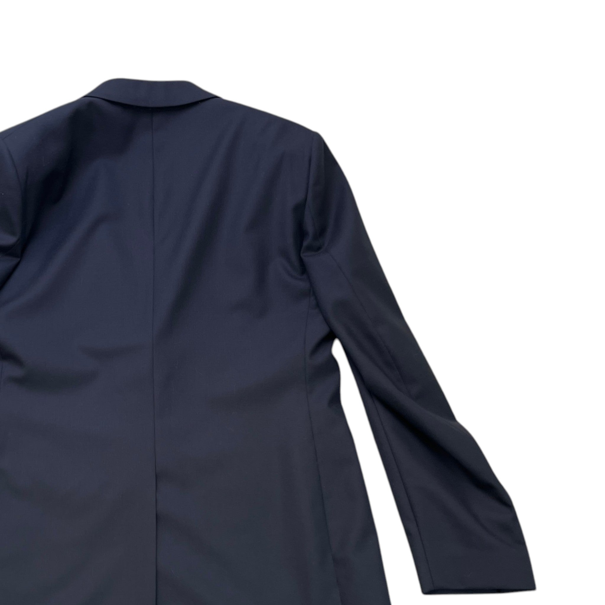 Men's Logo Patch Suit Jacket Navy Size IT 52 / XL