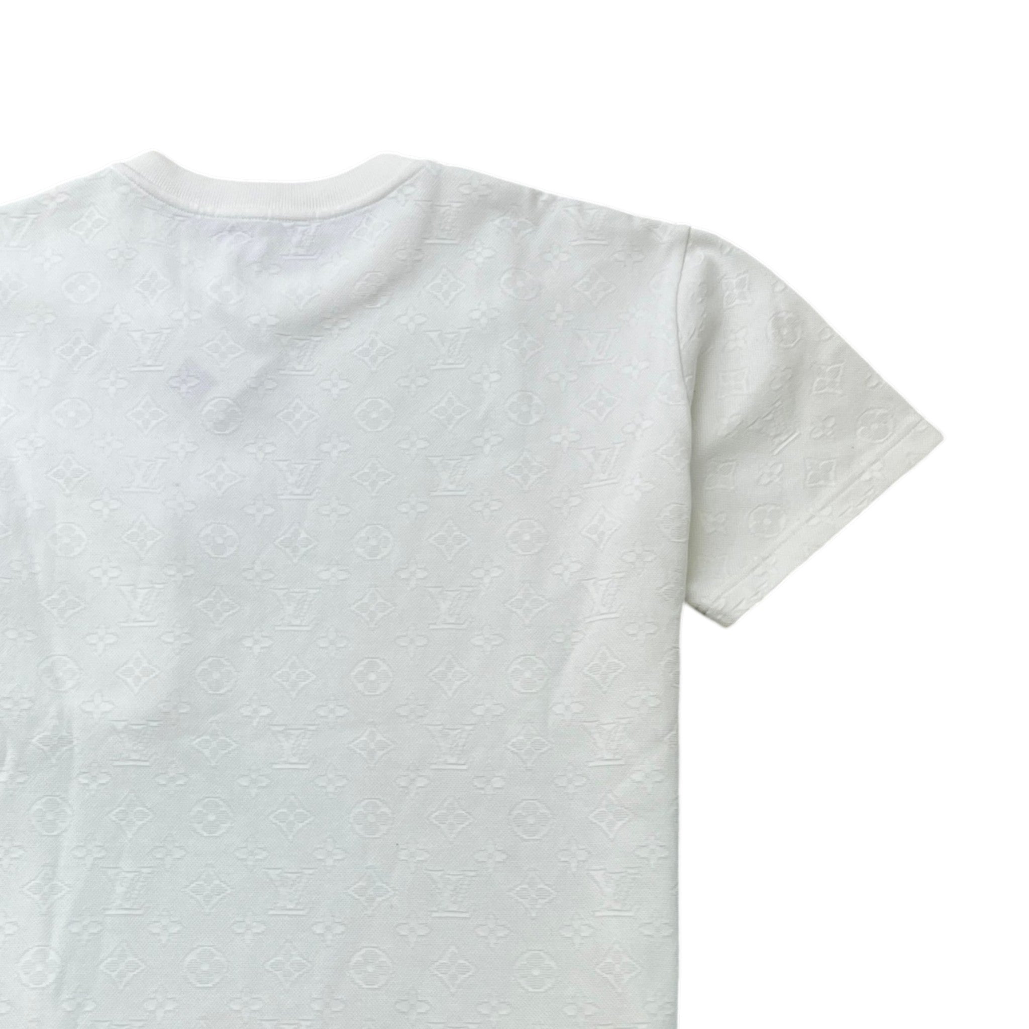 Men's Monogram Signature 3D Pocket T-Shirt White Size M