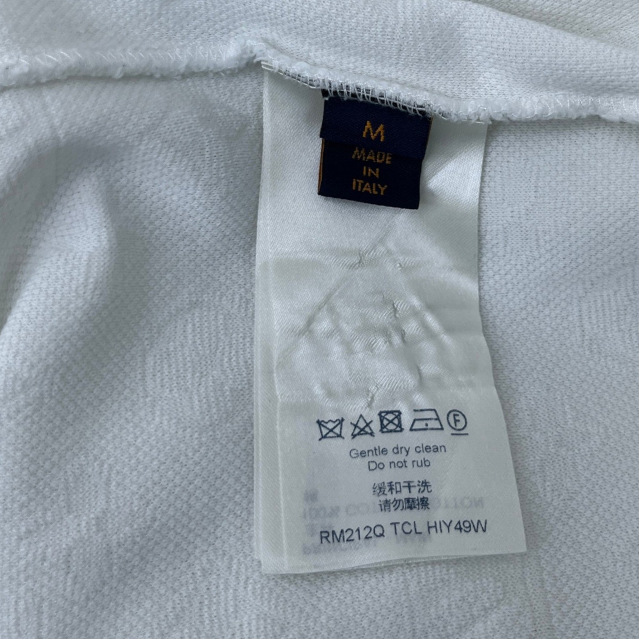 Men's Monogram Signature 3D Pocket T-Shirt White Size M