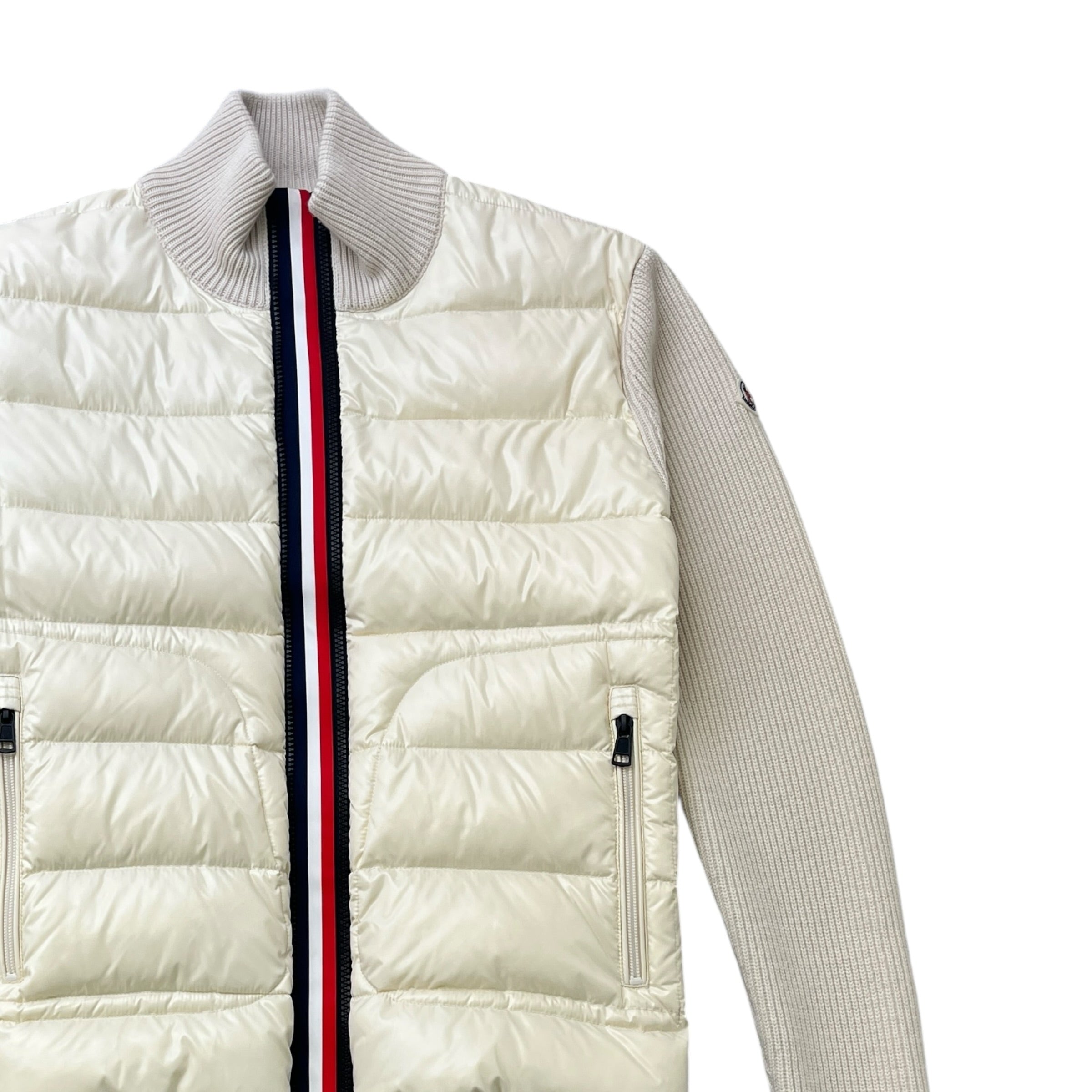 Men's Maglione Tricot Cardigan Cream Size M