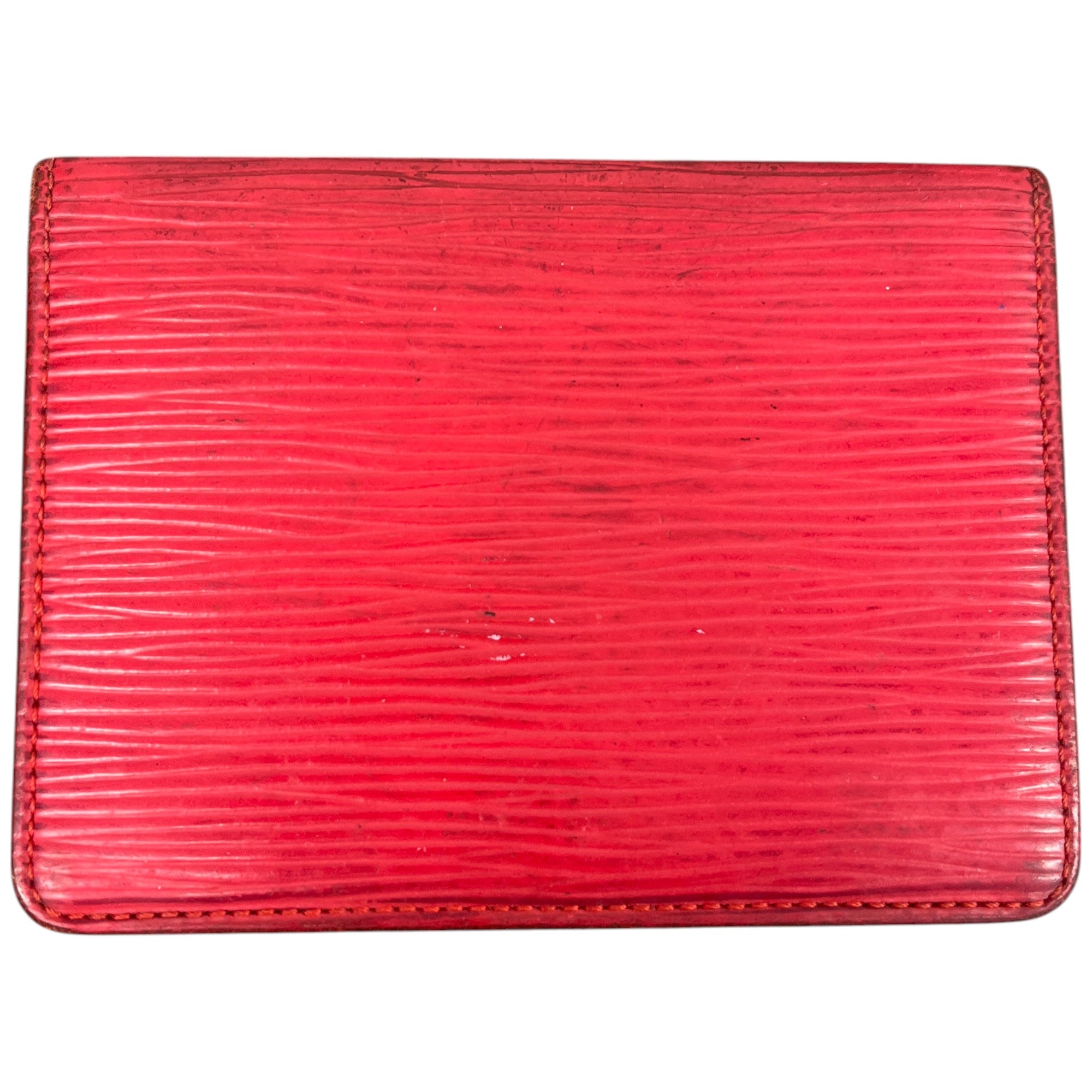 Men's Logo Epi Card Holder Red