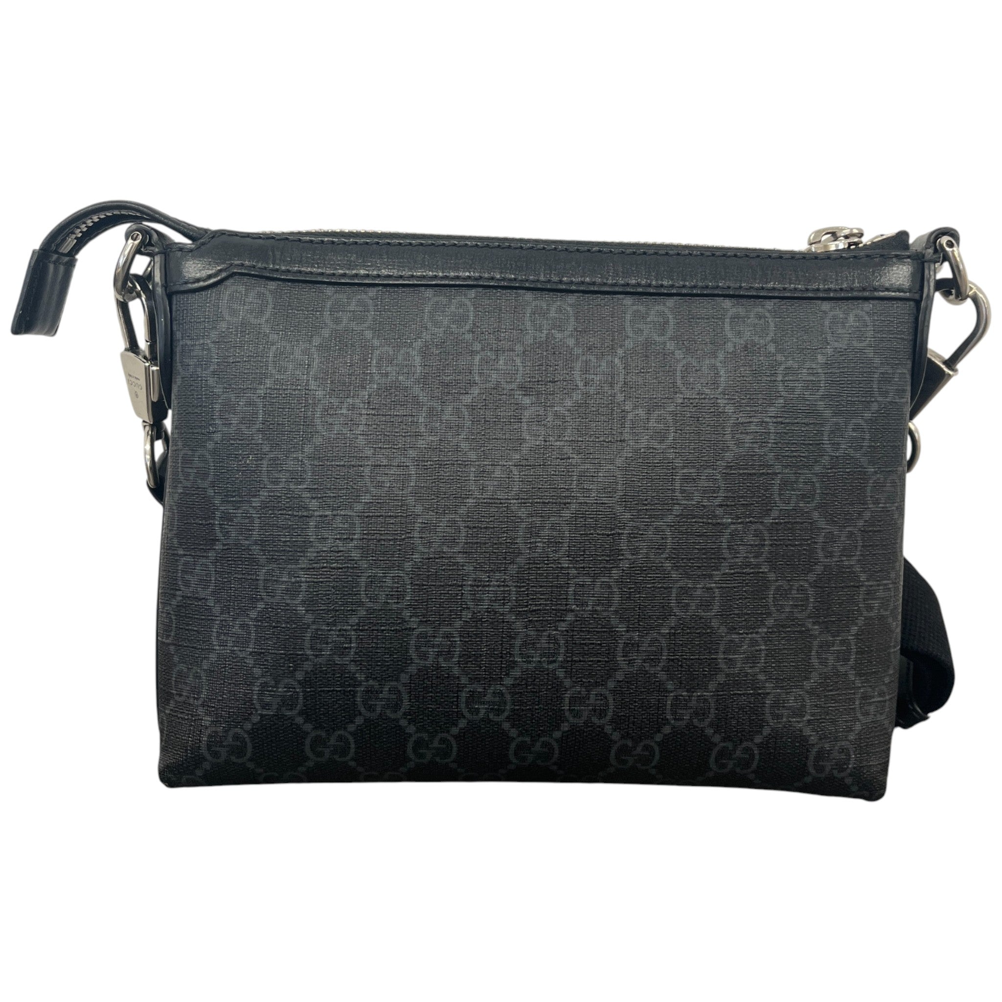Men's Gg Supreme Cross-Body Bag Black