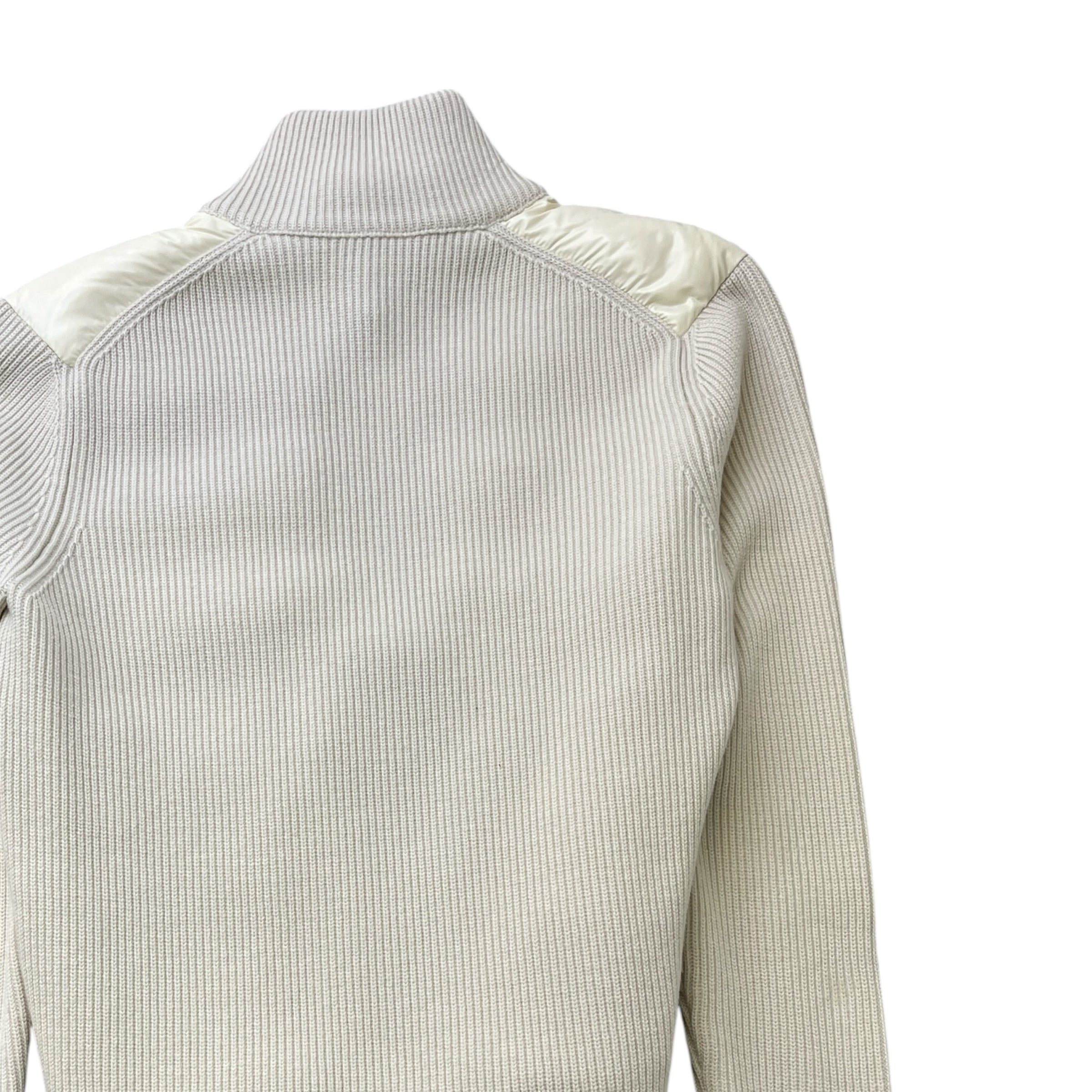 Men's Maglione Tricot Cardigan Cream Size M