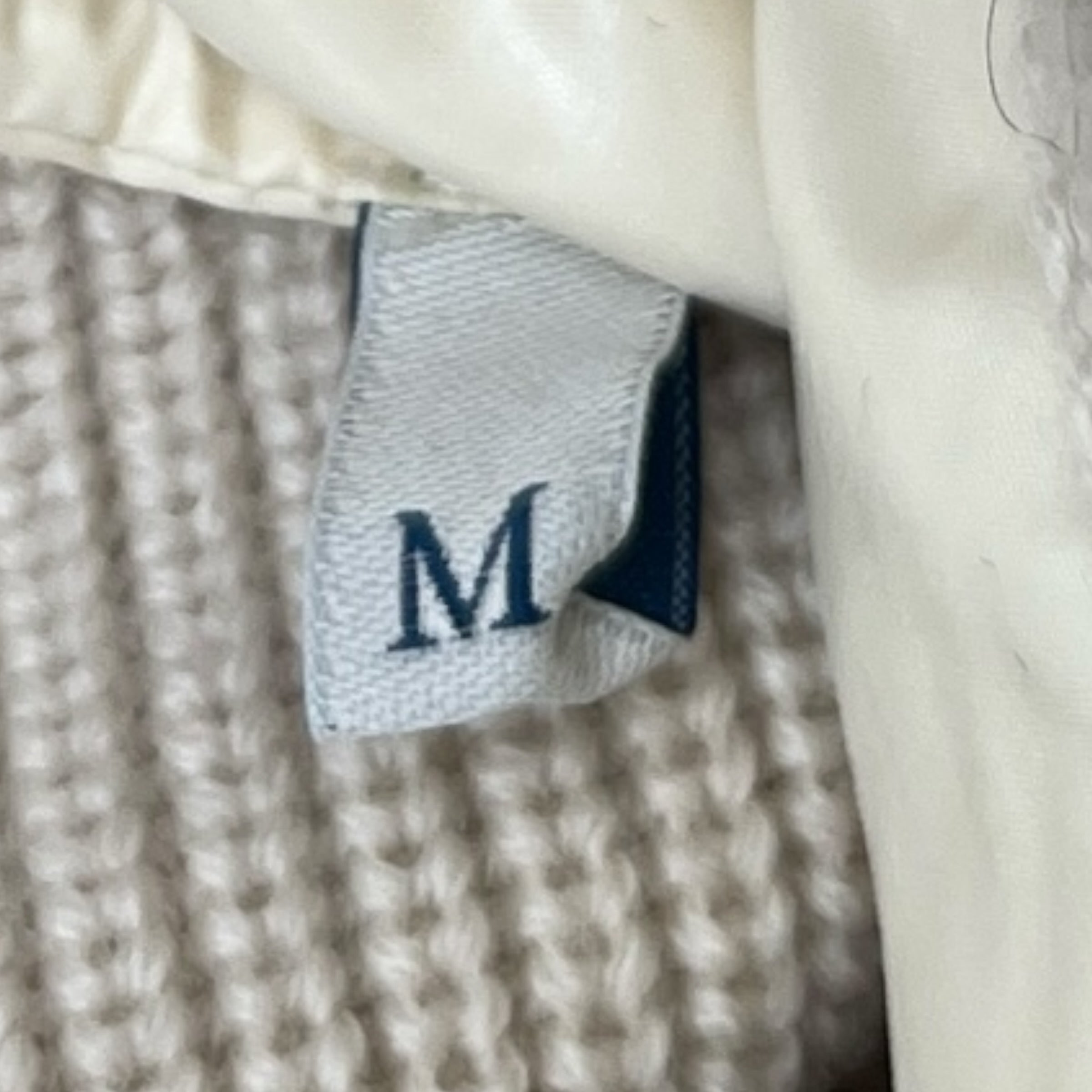 Men's Maglione Tricot Cardigan Cream Size M