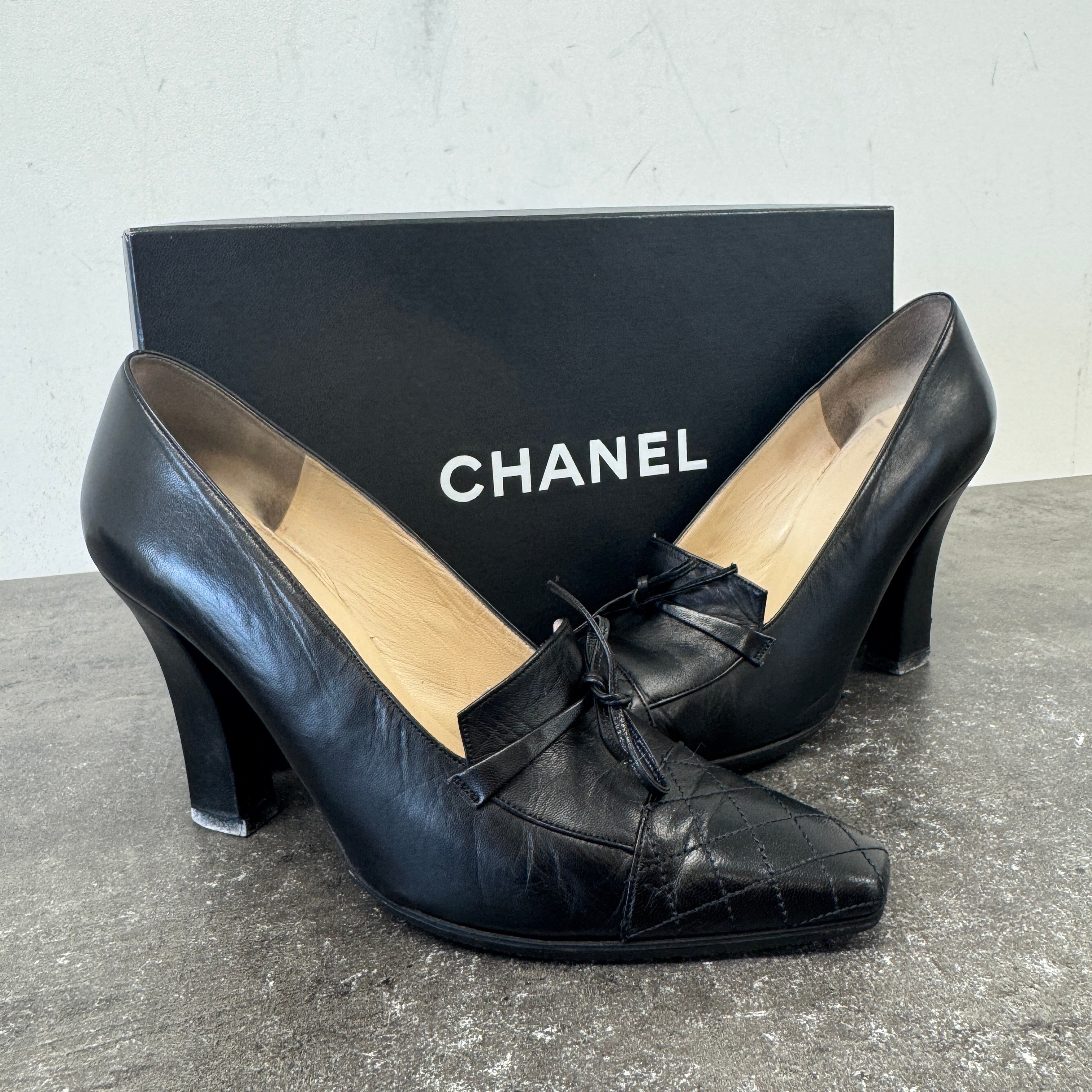 Women's Bow Detail Heels Black Size EU 38 / UK 5