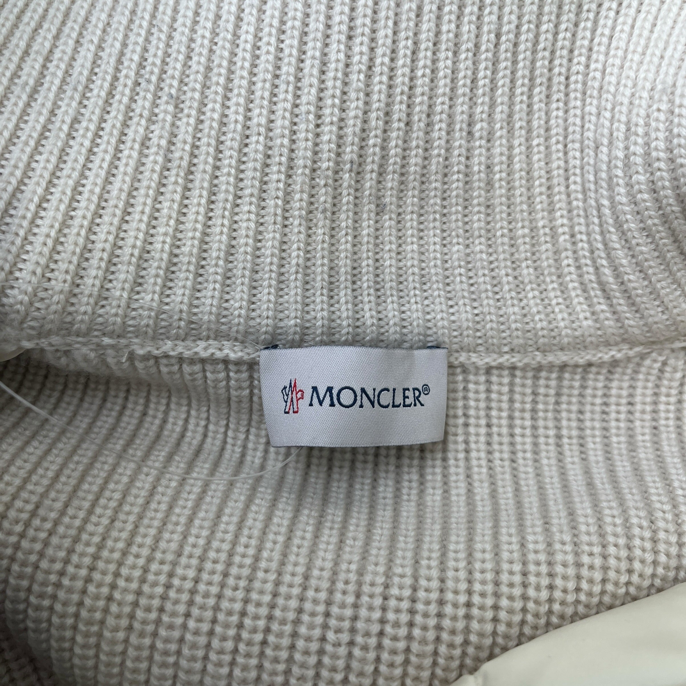 Men's Maglione Tricot Cardigan Cream Size M