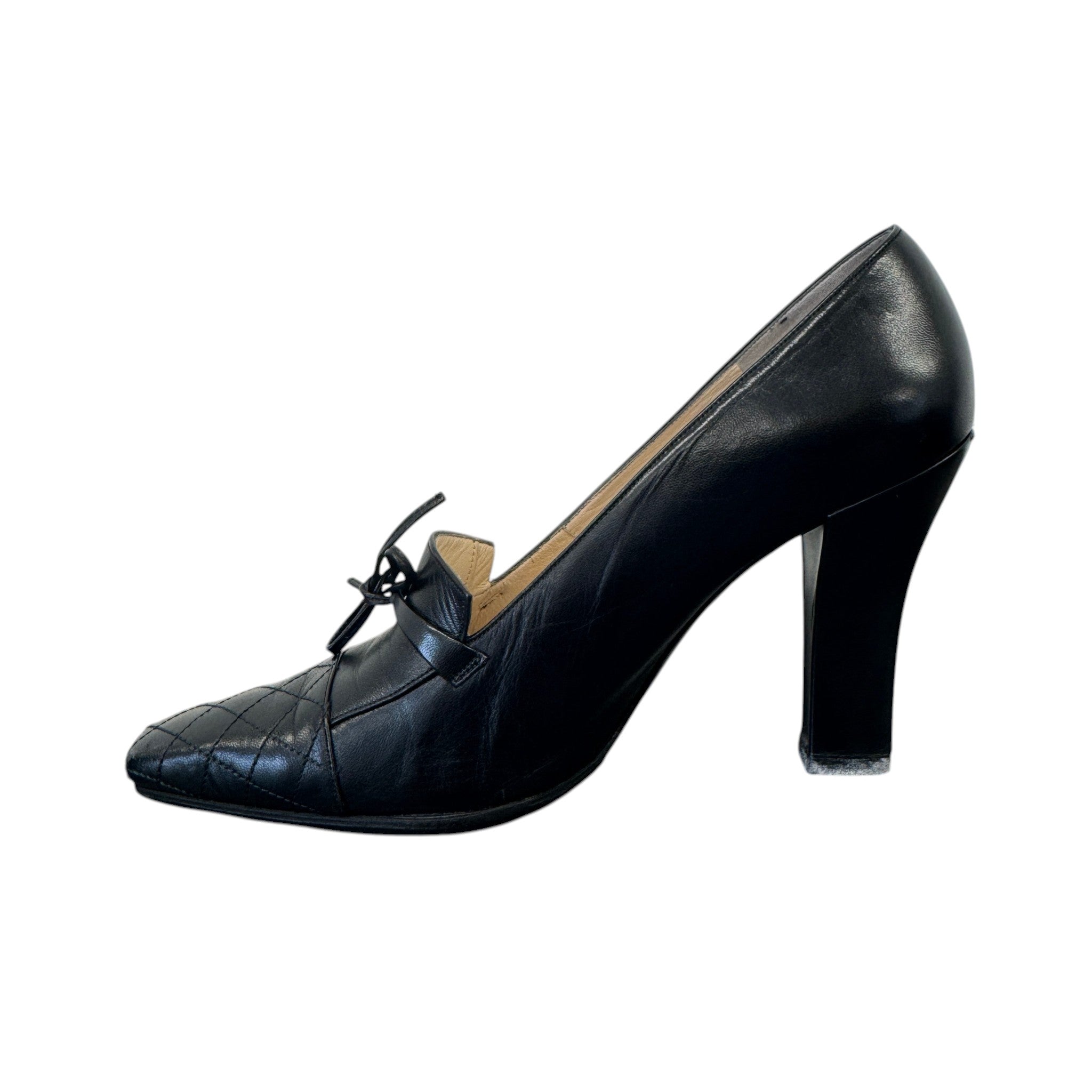 Women's Bow Detail Heels Black Size EU 38 / UK 5