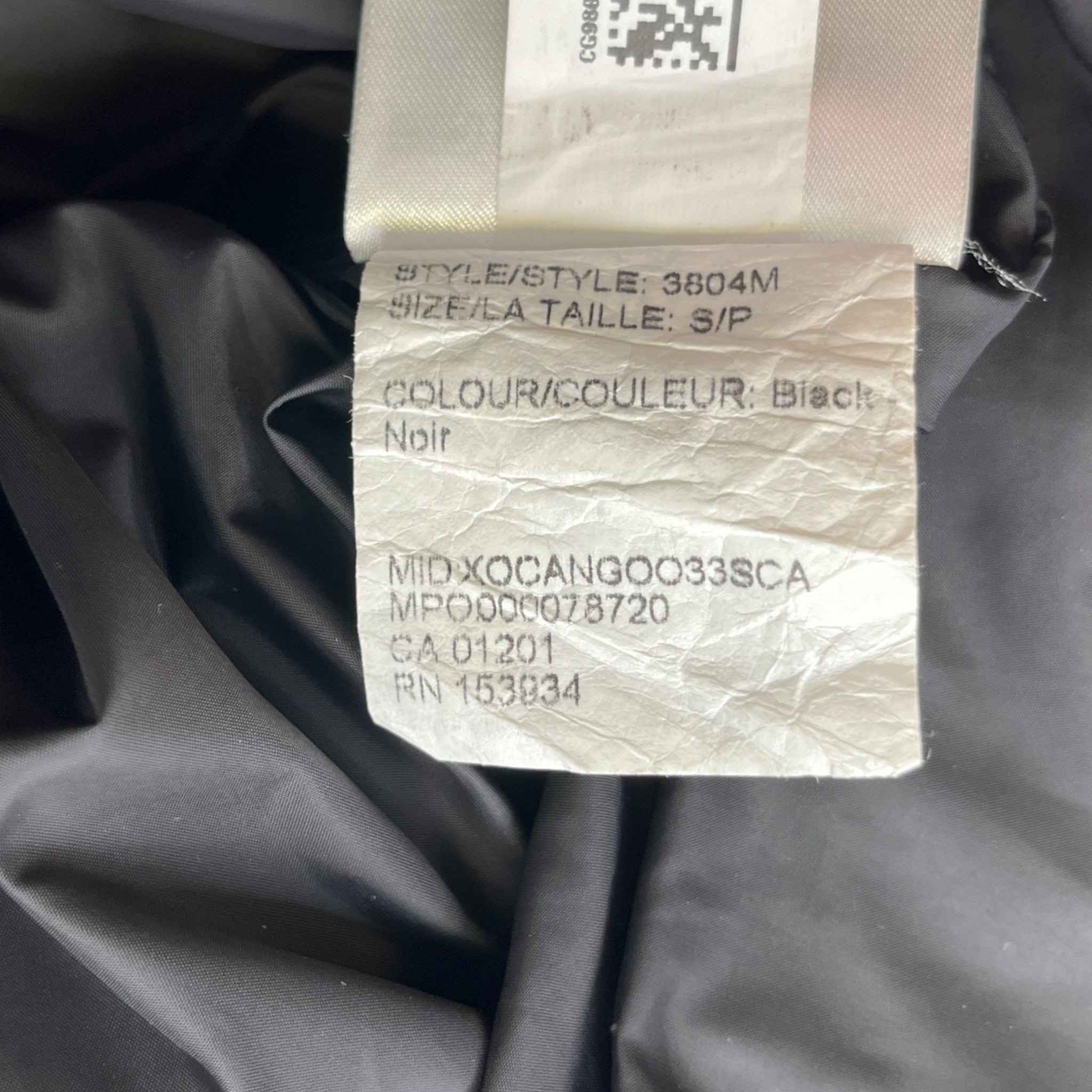 Men's Macmillan Parka Down Jacket Black Size S