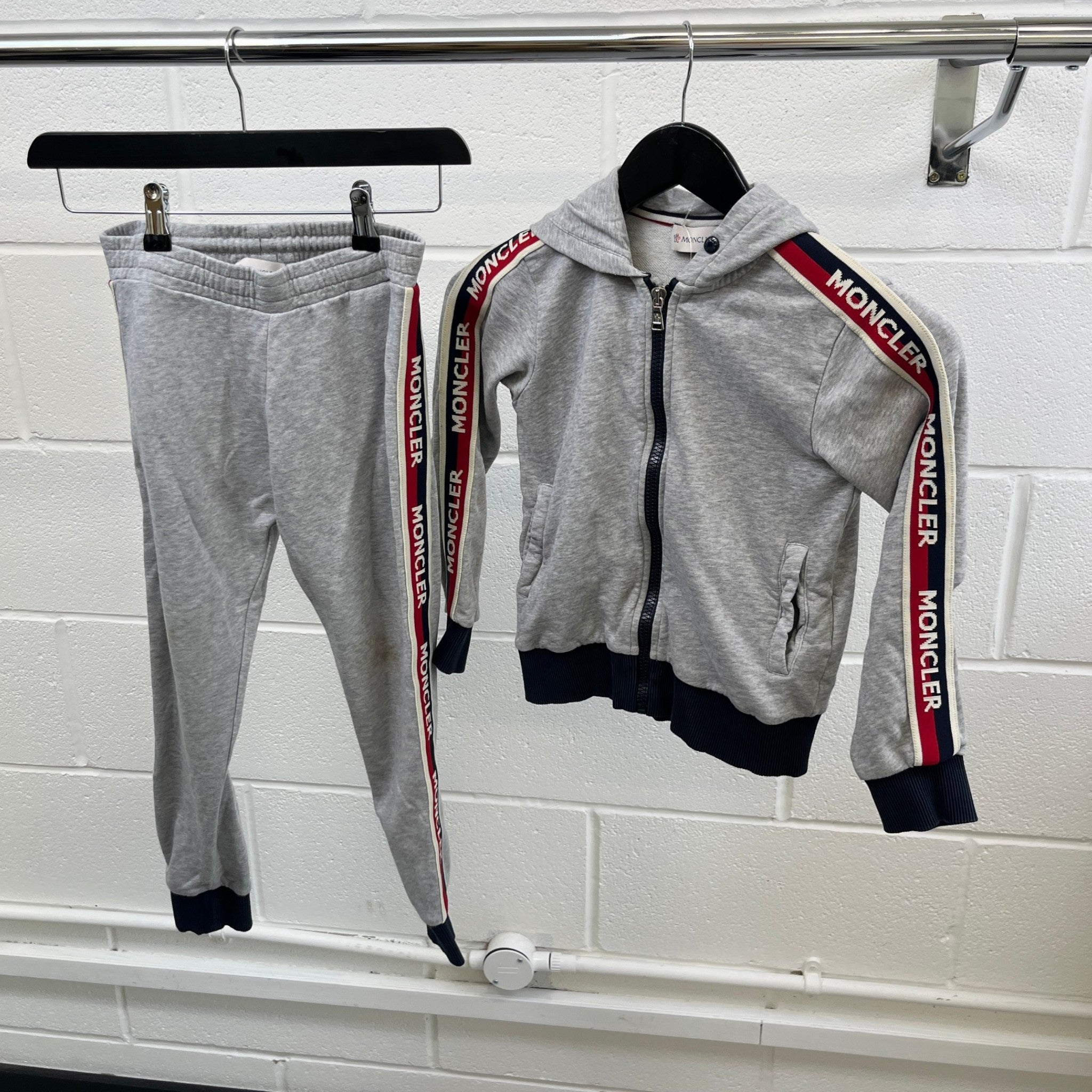 Men's Boys Age 8 Maglia Full Tracksuit Grey Size XXS