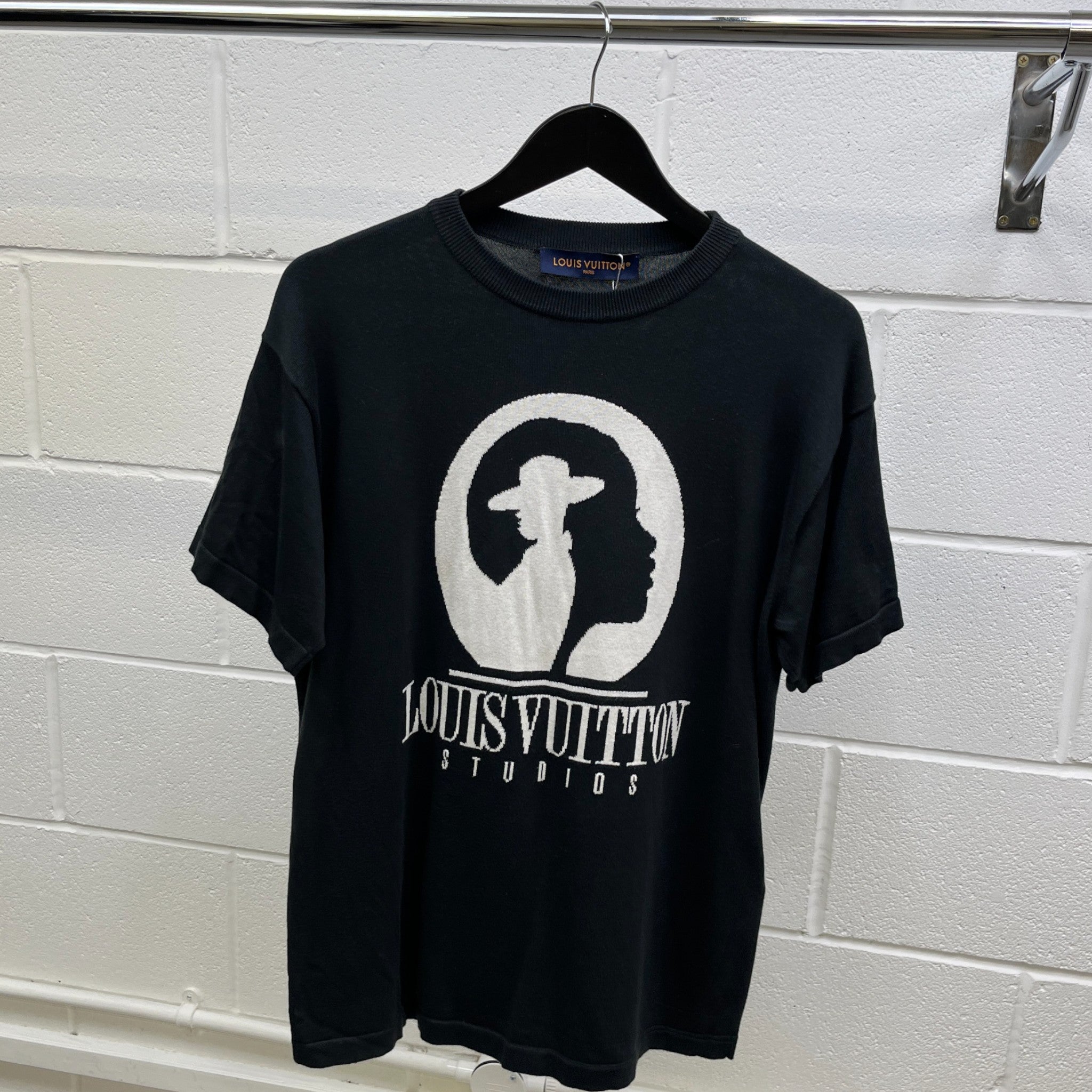 Men's Studios Knit T-Shirt Black Size S