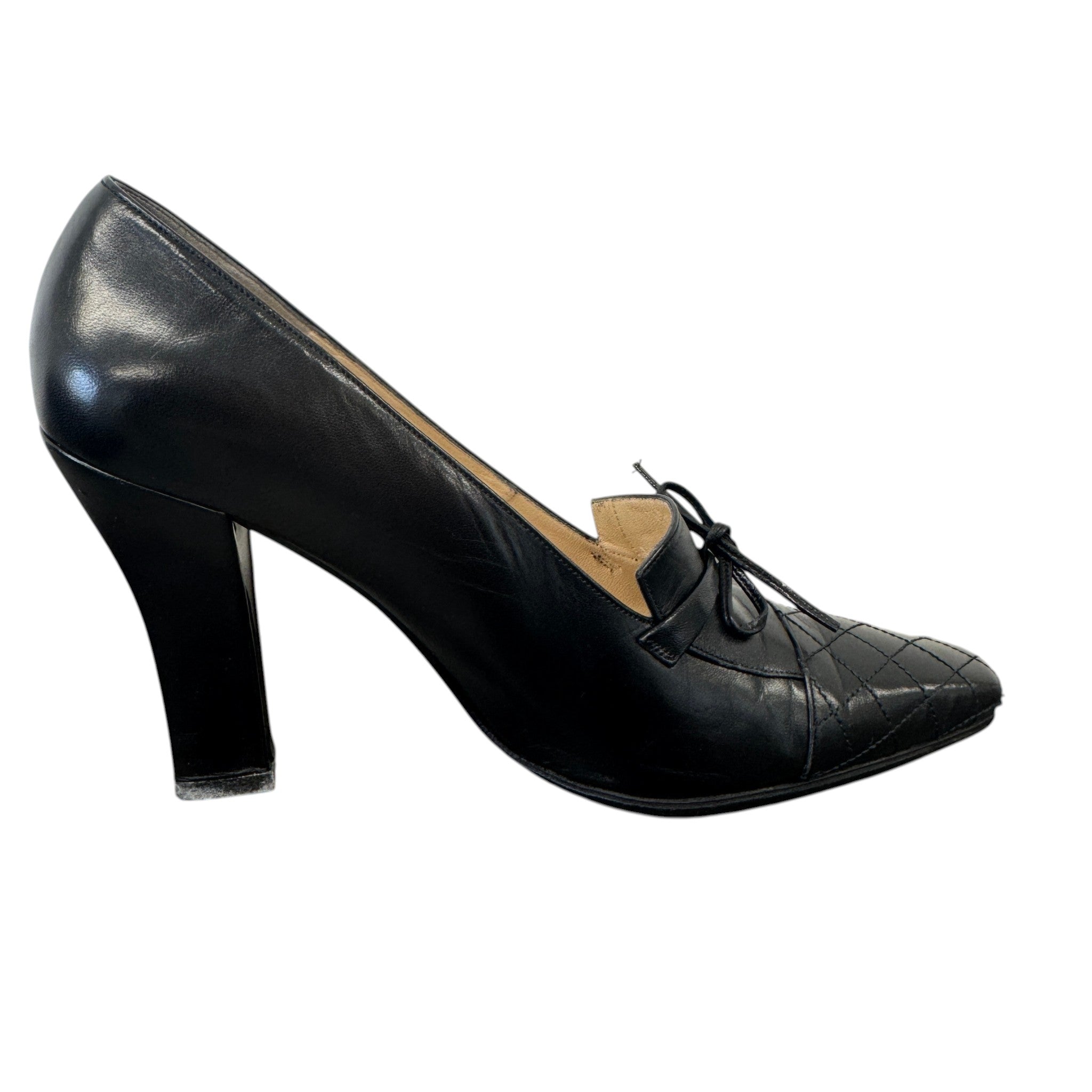 Women's Bow Detail Heels Black Size EU 38 / UK 5