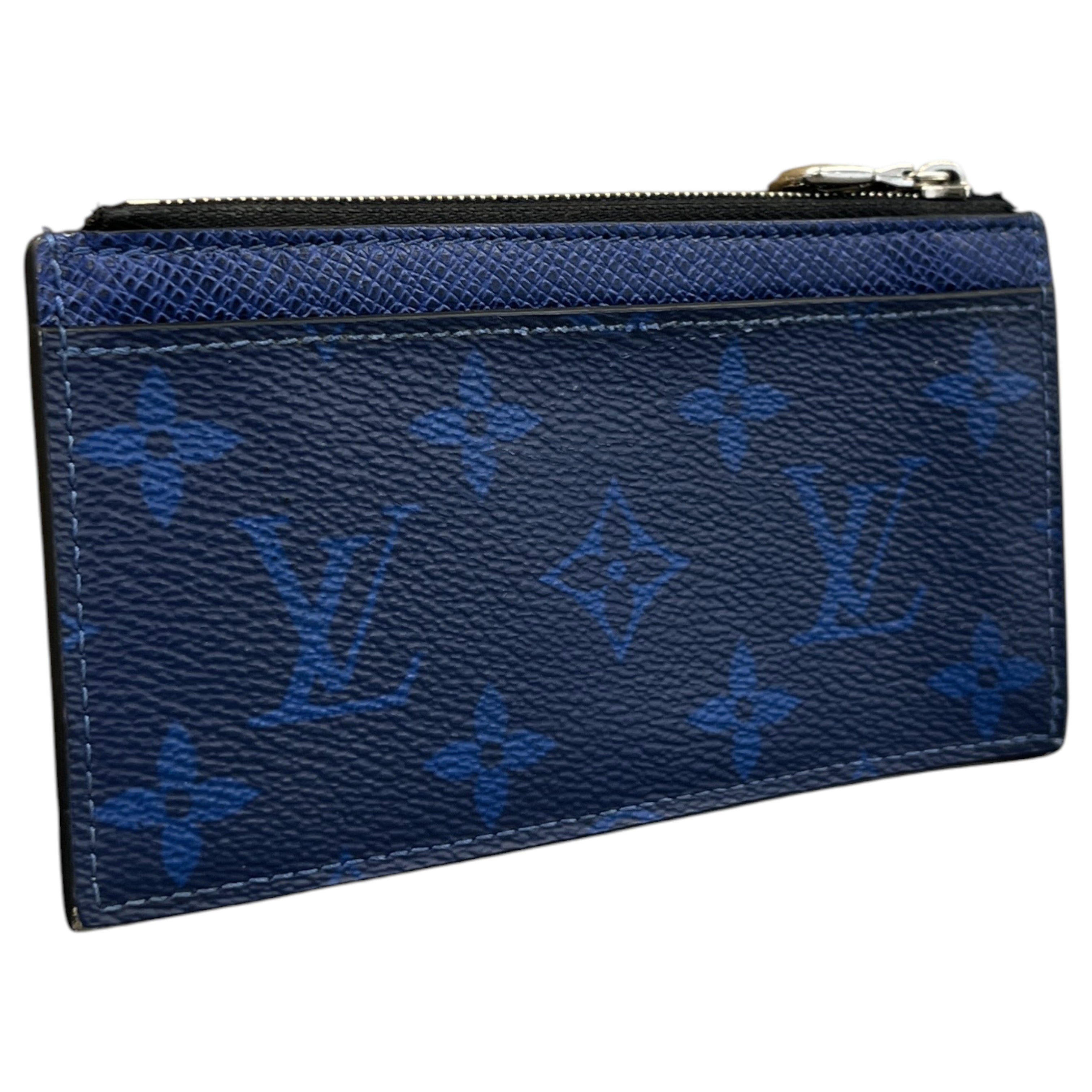 Men's Monogram Taigarama Coin Card Holder Blue