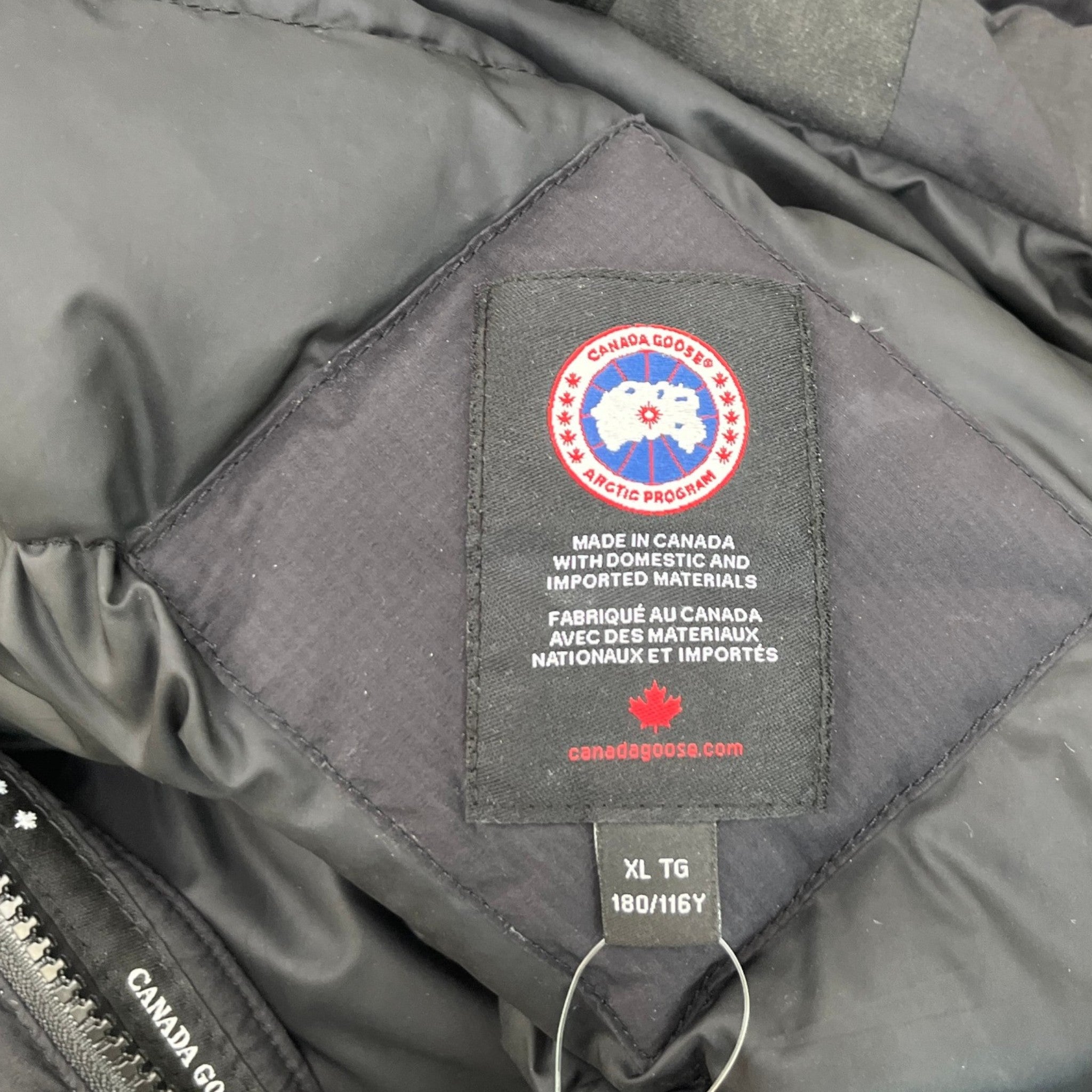 Men's Lodge Padded Down Jacket Black Size XL