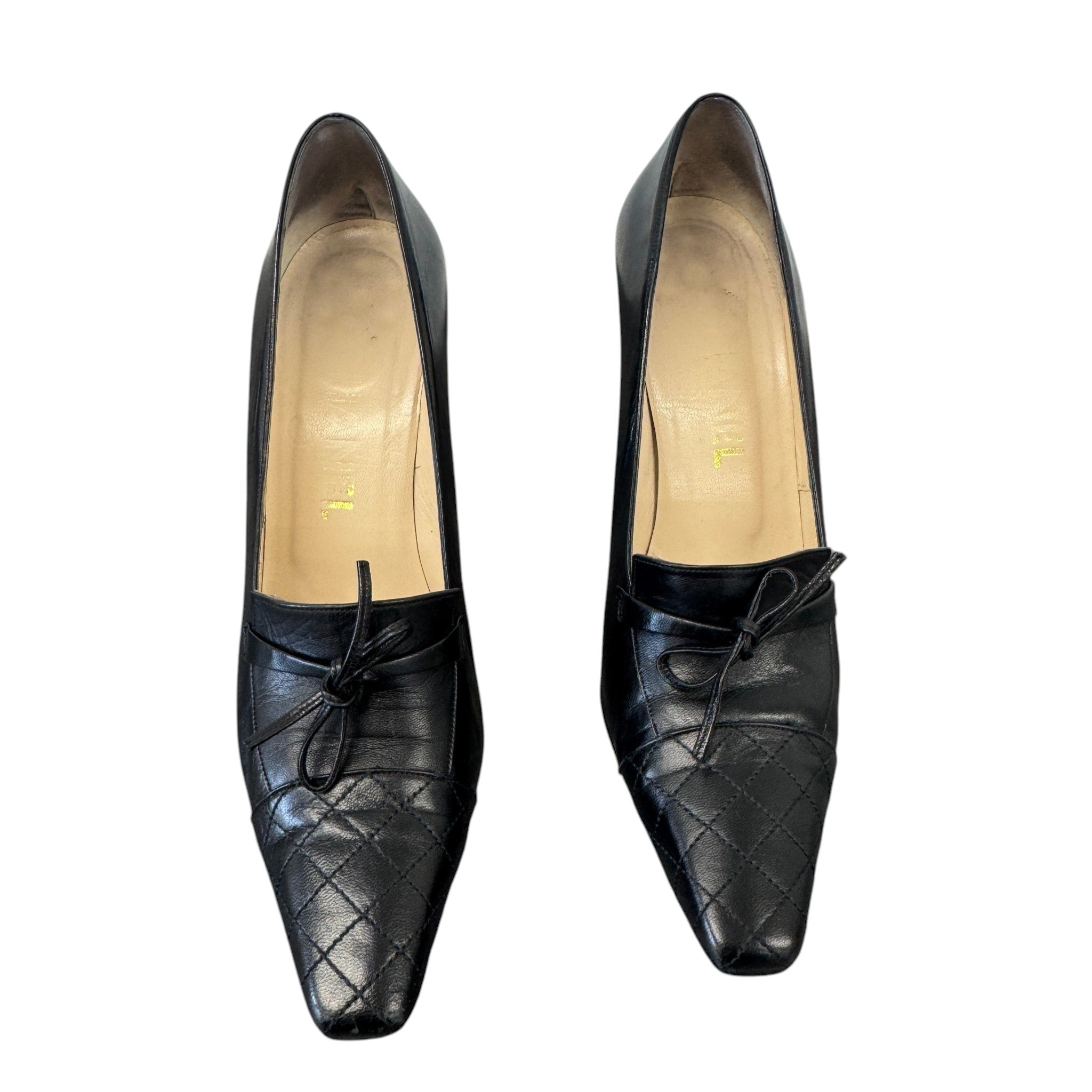 Women's Bow Detail Heels Black Size EU 38 / UK 5