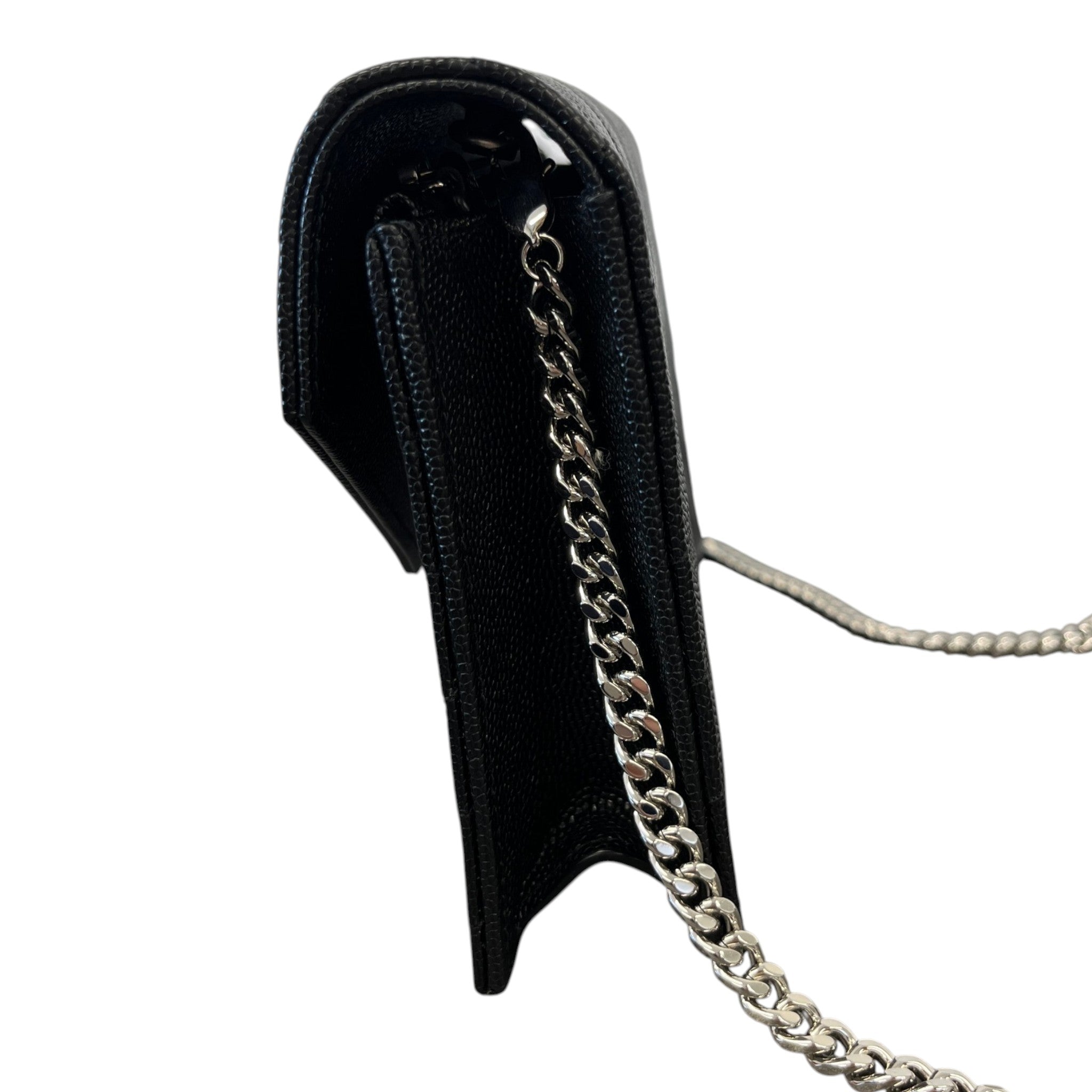 Women's Cassandre Envelope Wallet On Chain Bag Black