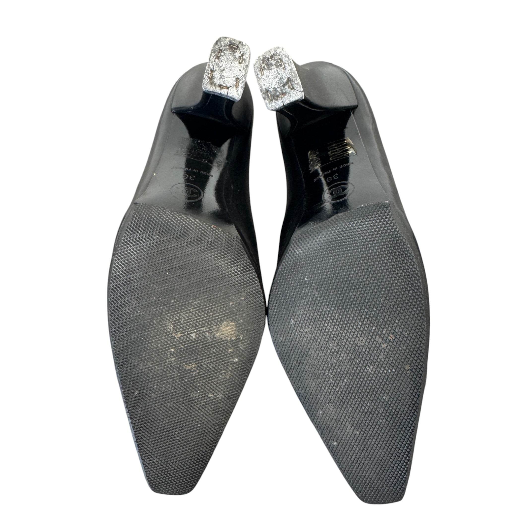 Women's Bow Detail Heels Black Size EU 38 / UK 5