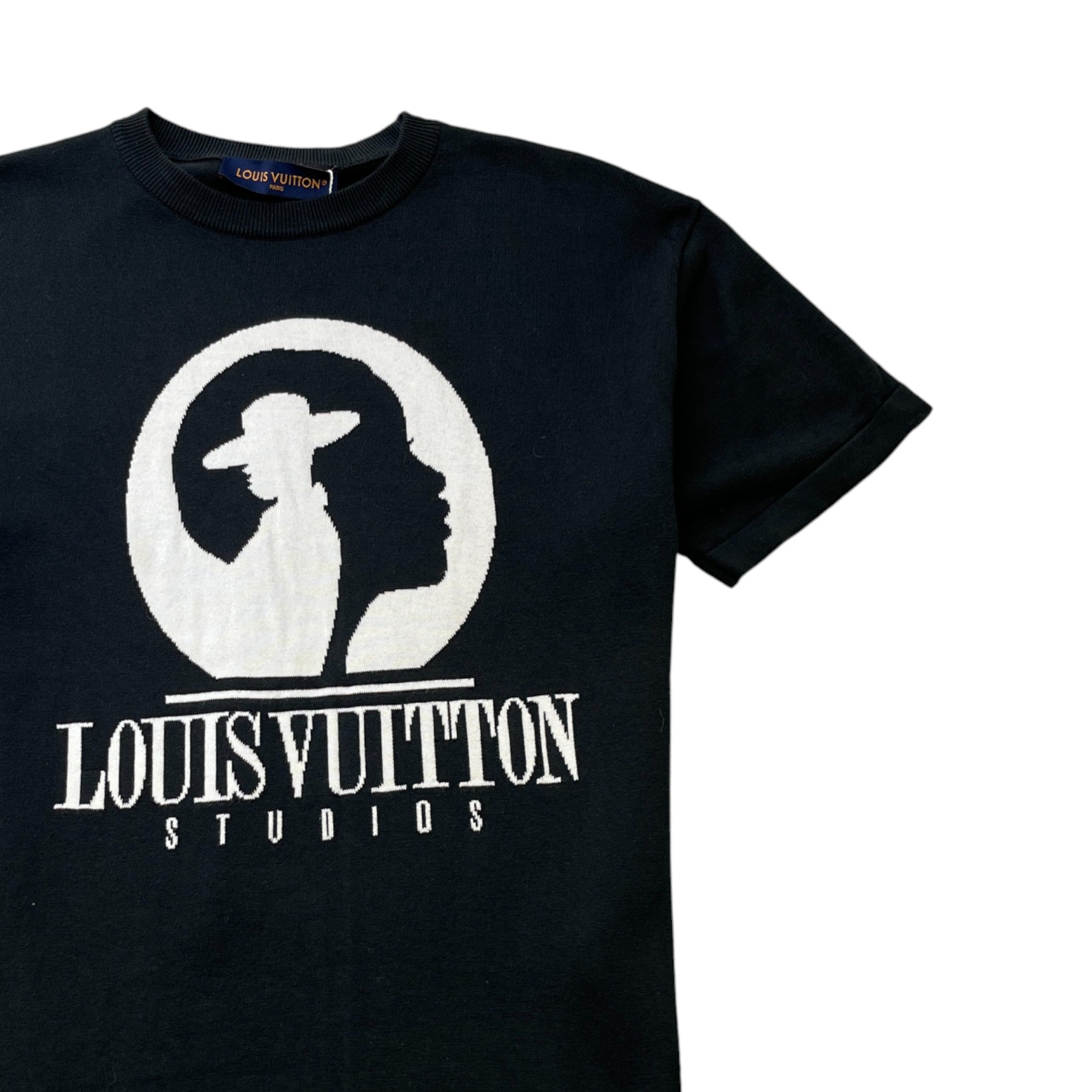 Men's Studios Knit T-Shirt Black Size S