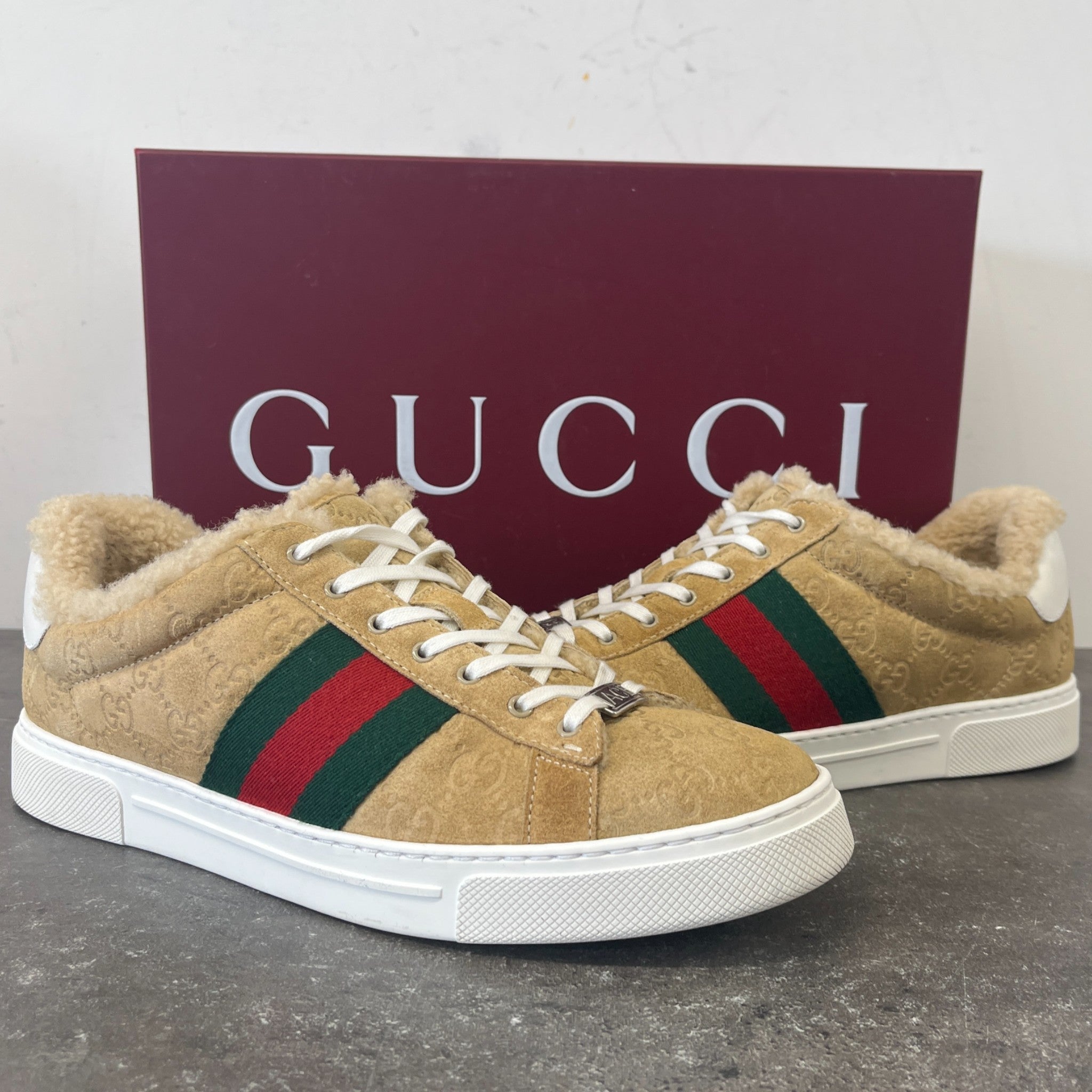 Men's Ace Low Trainers Beige Size EU 43 / UK 9