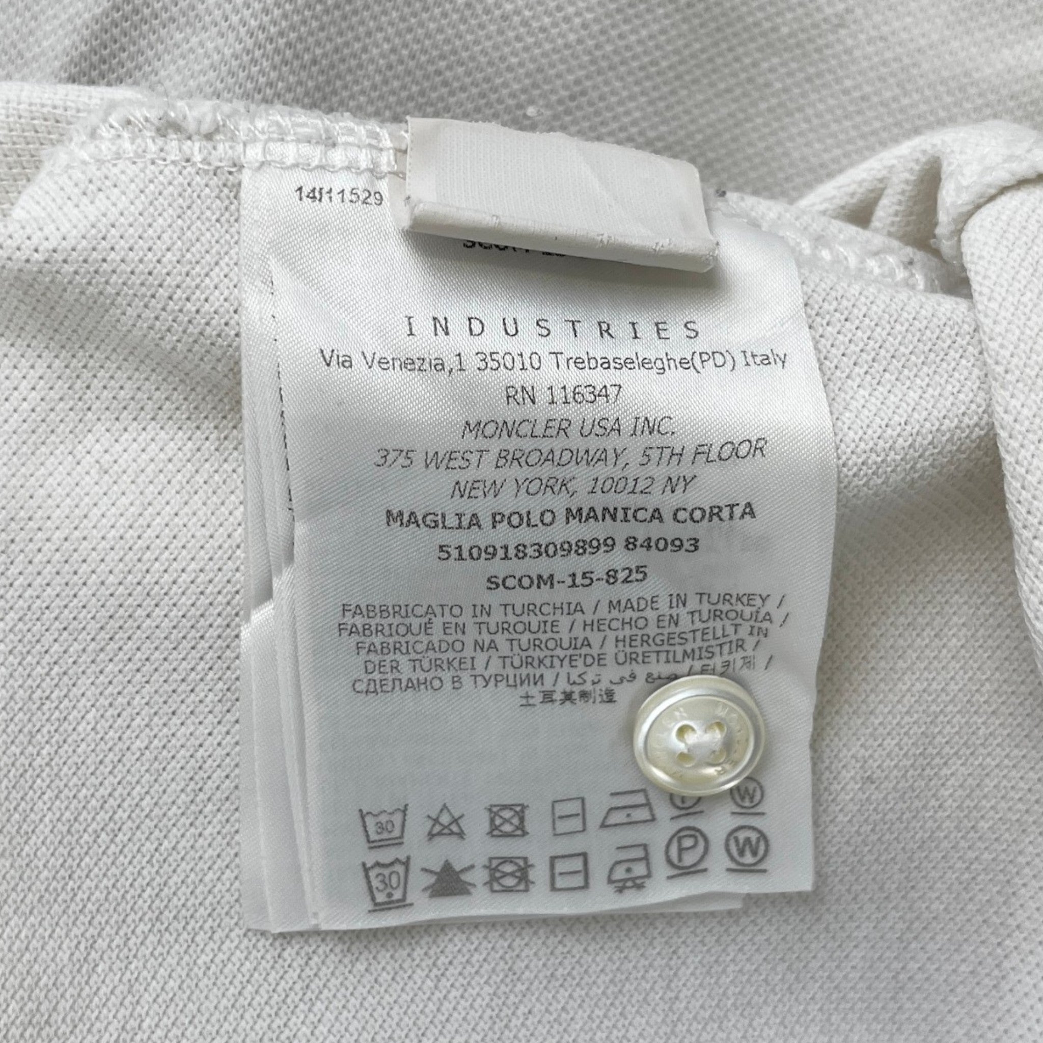 Men's Maglia Polo Shirt White Size XL