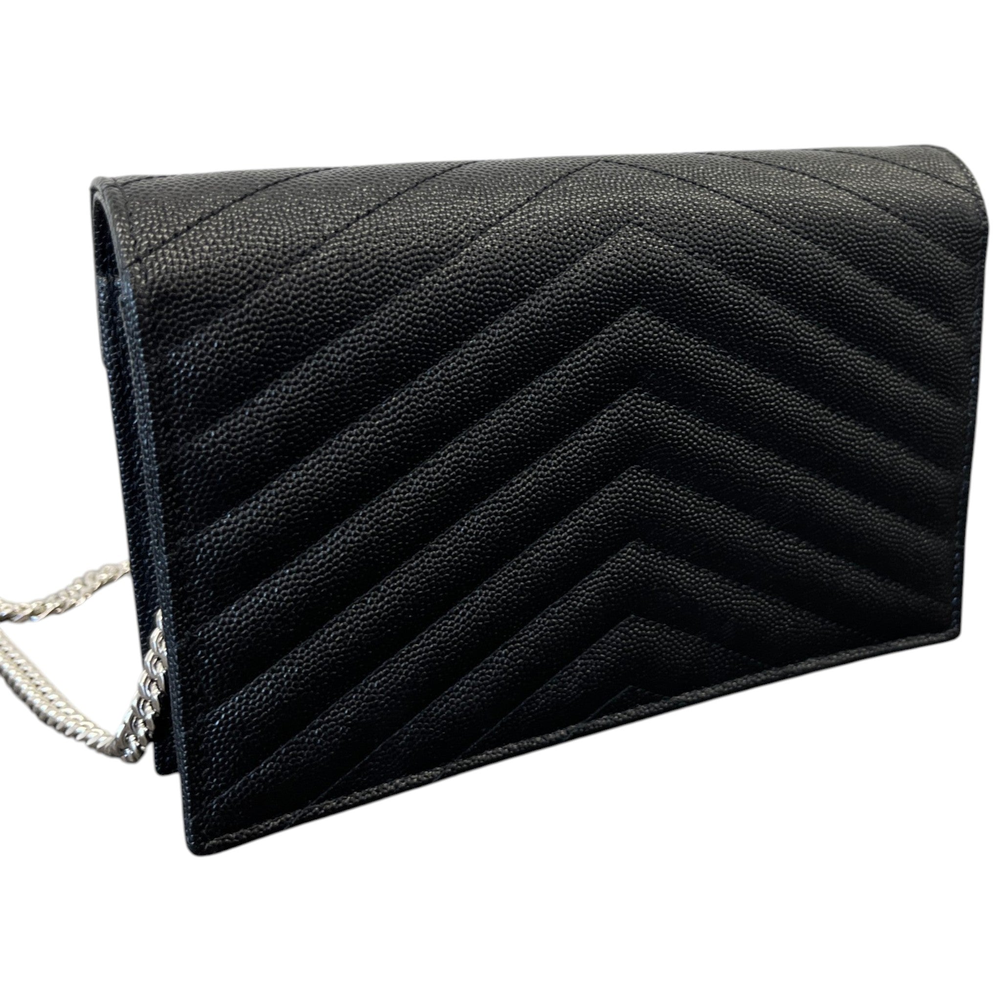Women's Cassandre Envelope Wallet On Chain Bag Black