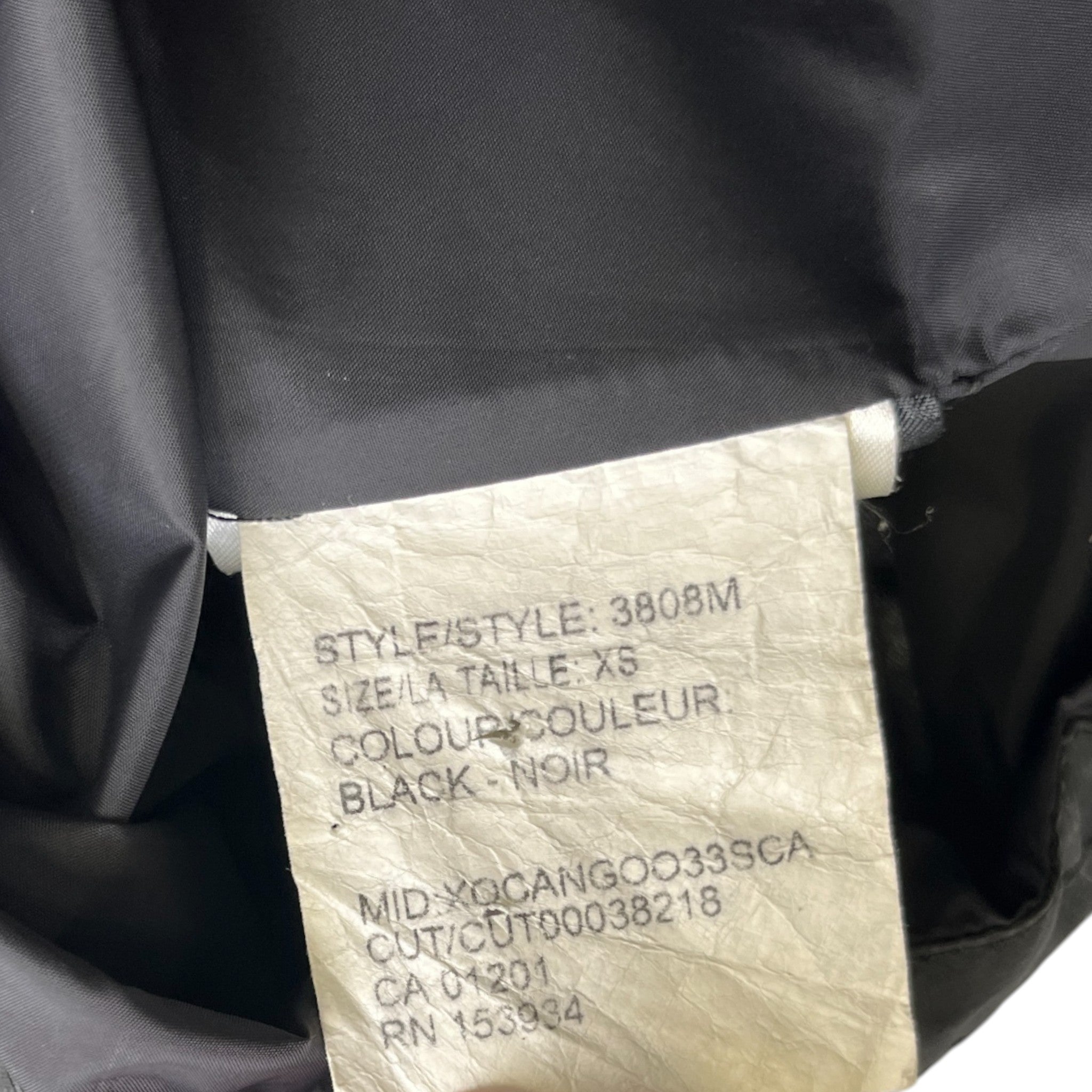 Men's Wyndham Parka Down Jacket Black Size XS