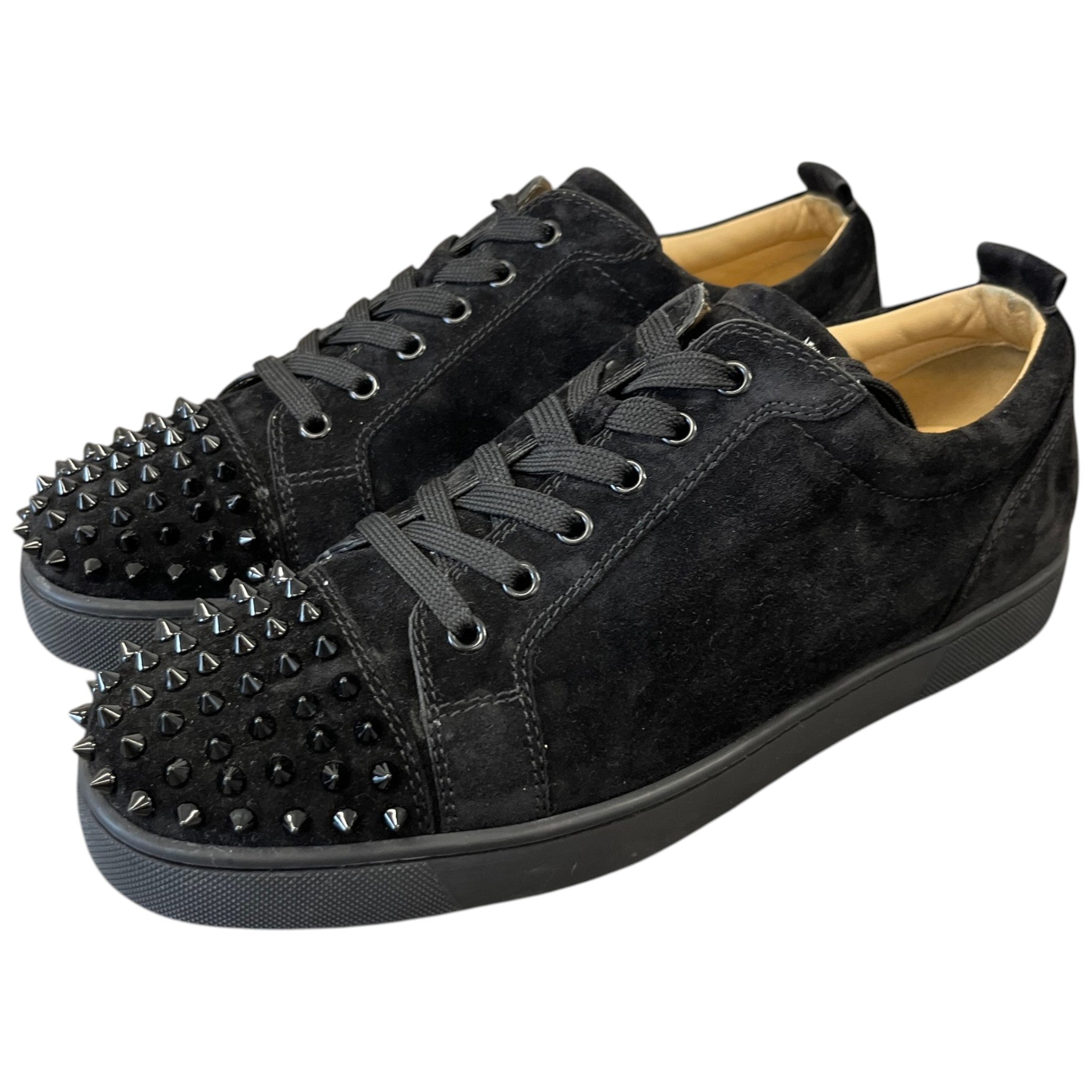 Men's Louis Junior Spike Flat Low Trainers Black Size EU 44 / UK 10