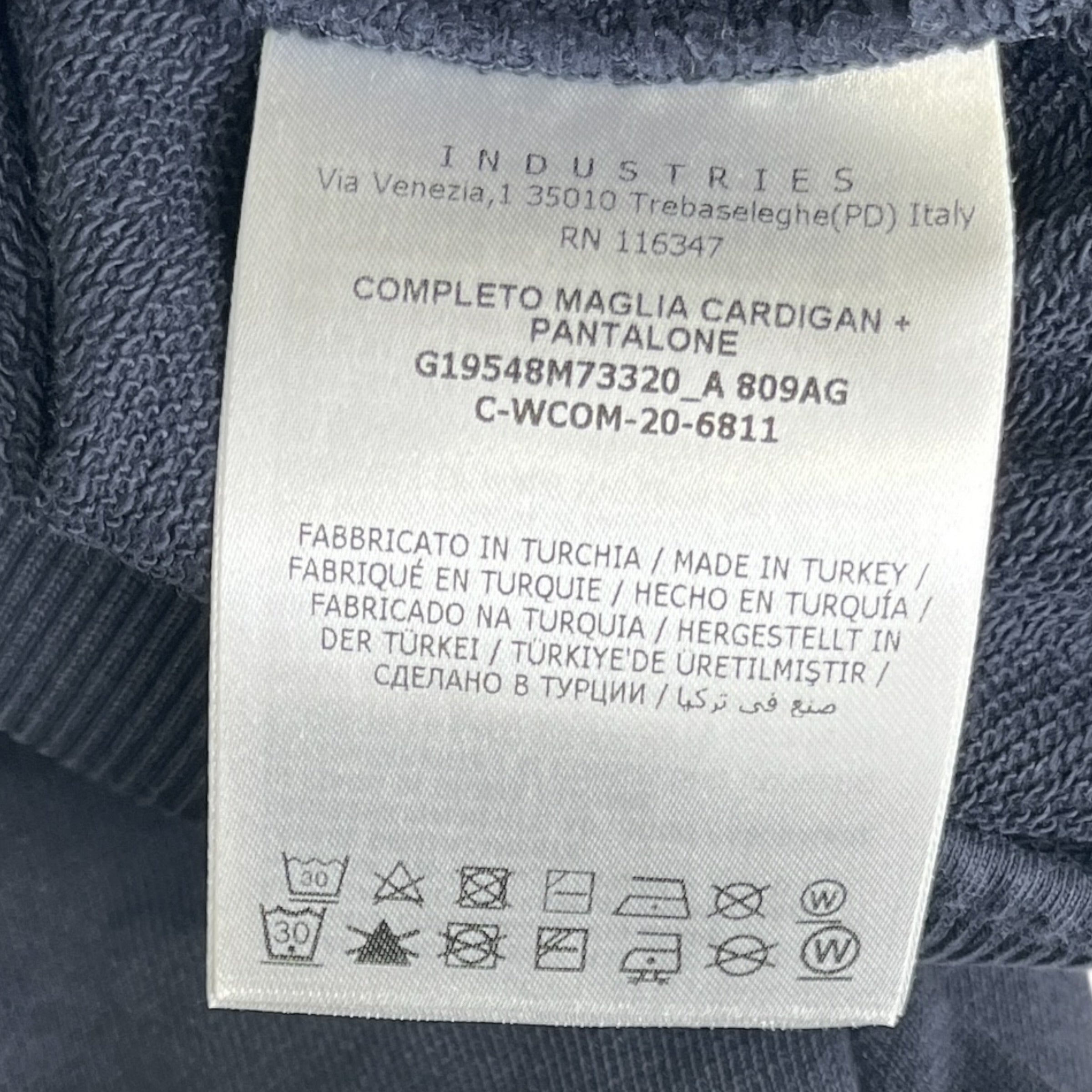 Men's Completo Maglia Boys Age 8 Full Tracksuit Navy Size XXS