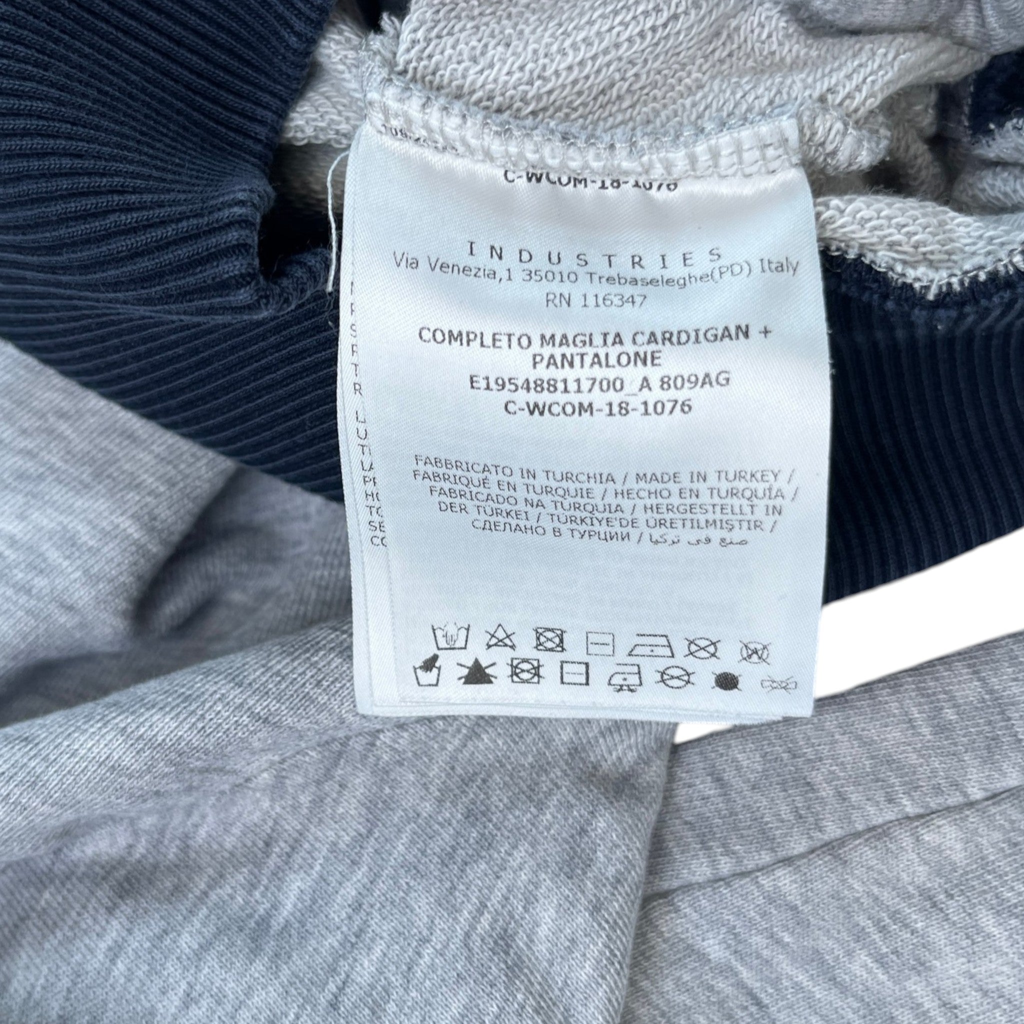 Men's Boys Age 8 Maglia Full Tracksuit Grey Size XXS