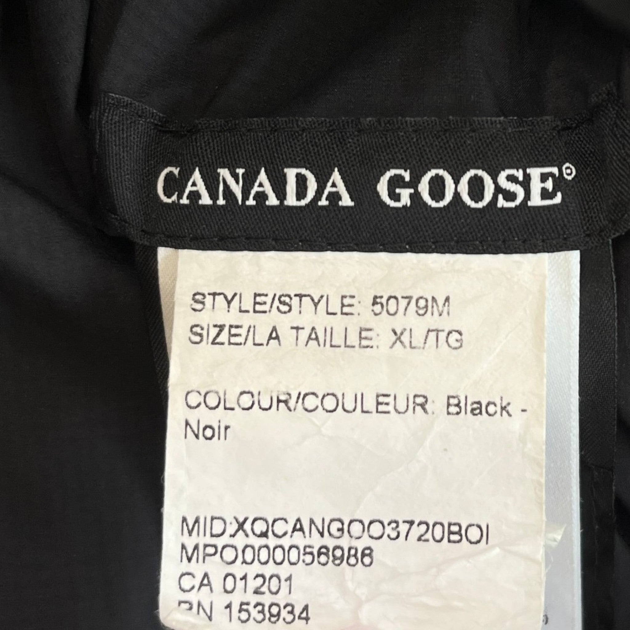 Men's Lodge Padded Down Jacket Black Size XL