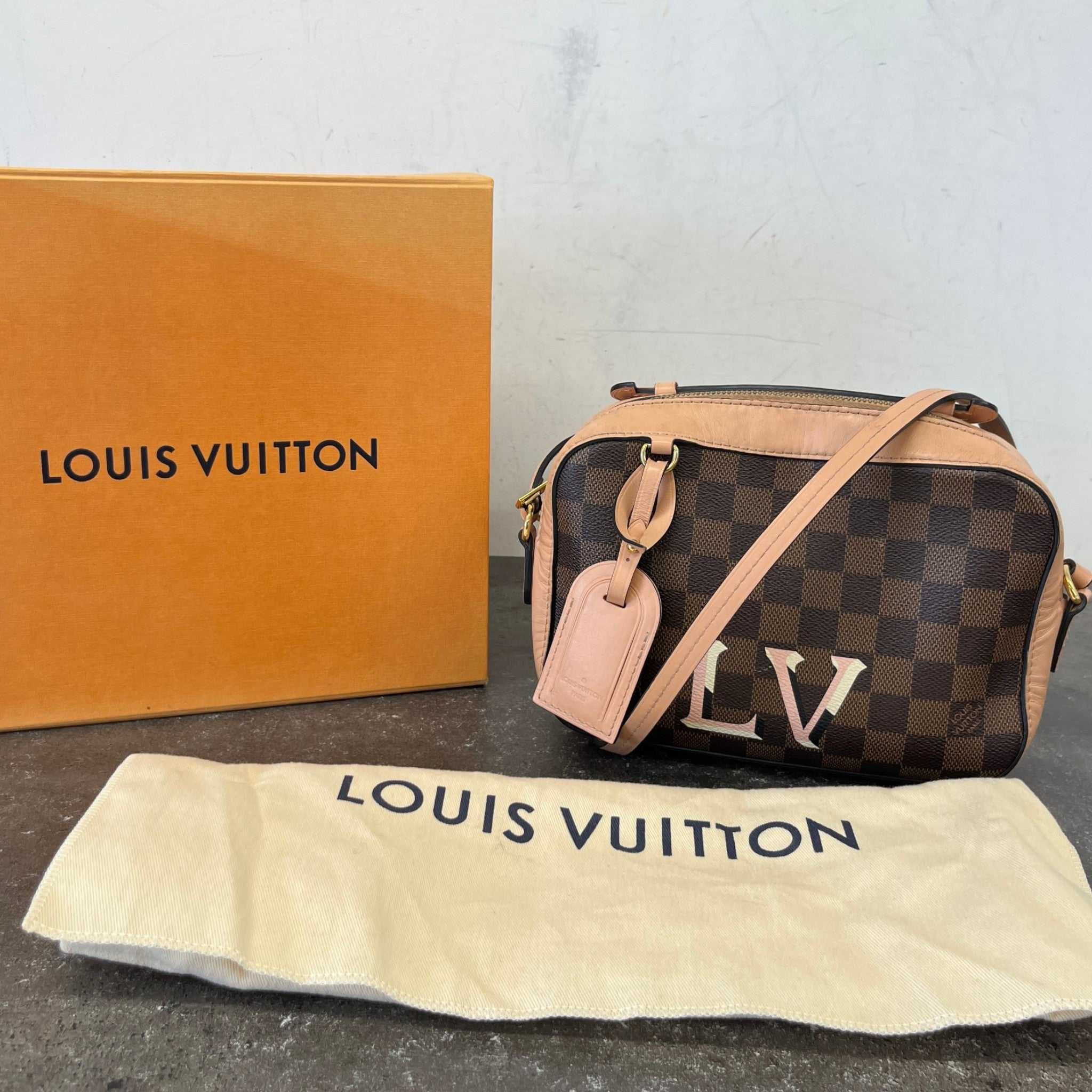 Women's Damier Ebene Santa Monica Bag Brown