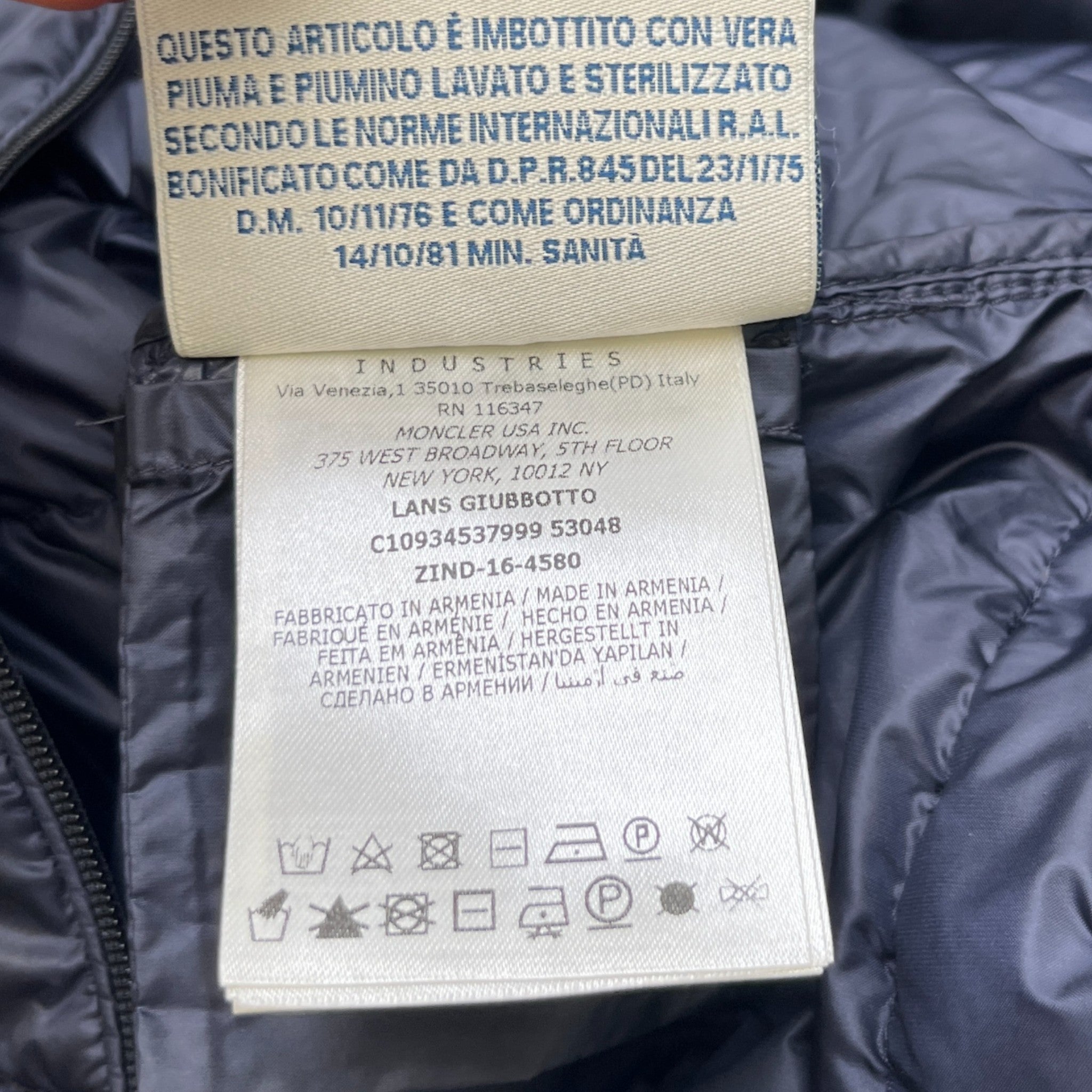 Women's Lans Down Jacket Navy Size 2 / UK 12