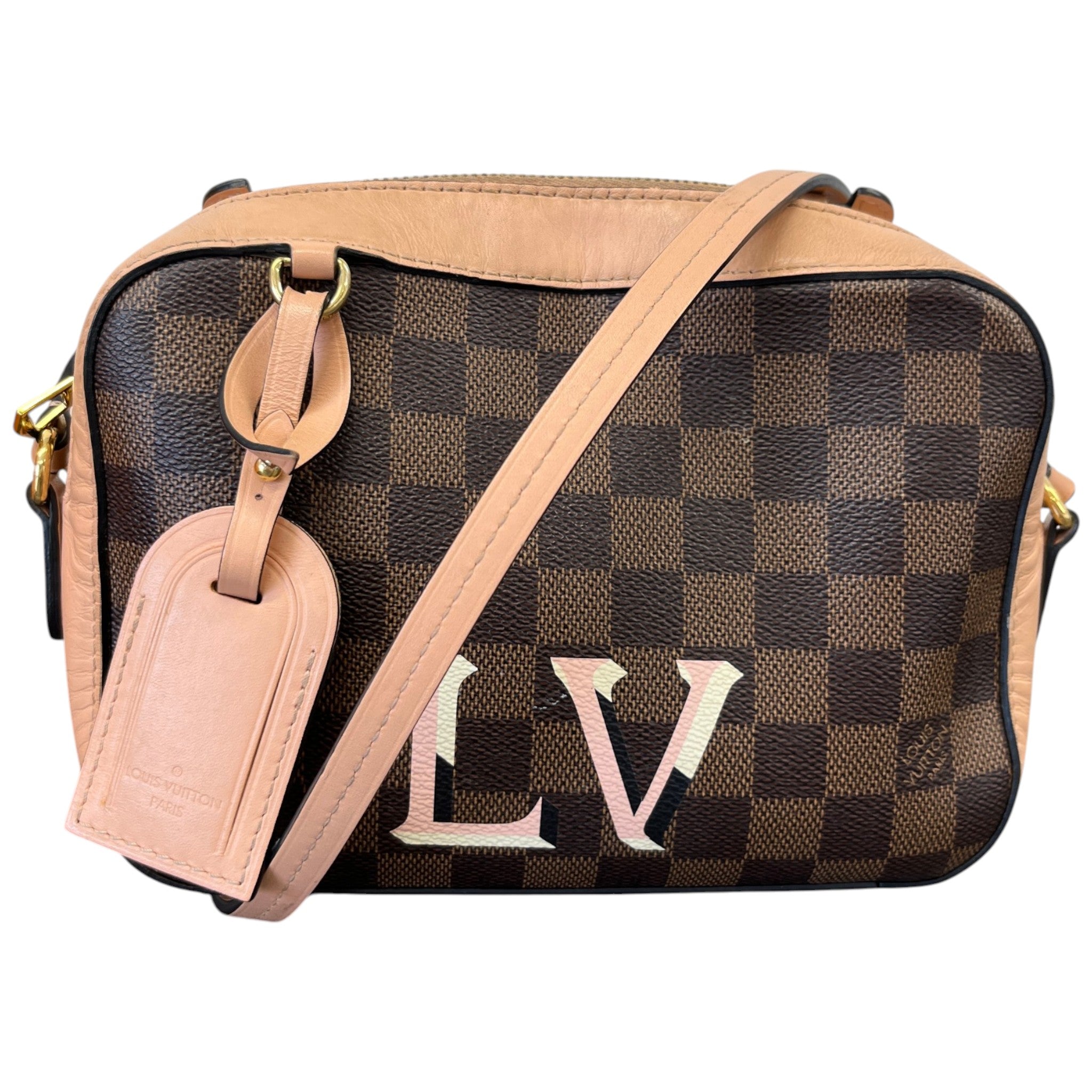 Women's Damier Ebene Santa Monica Bag Brown