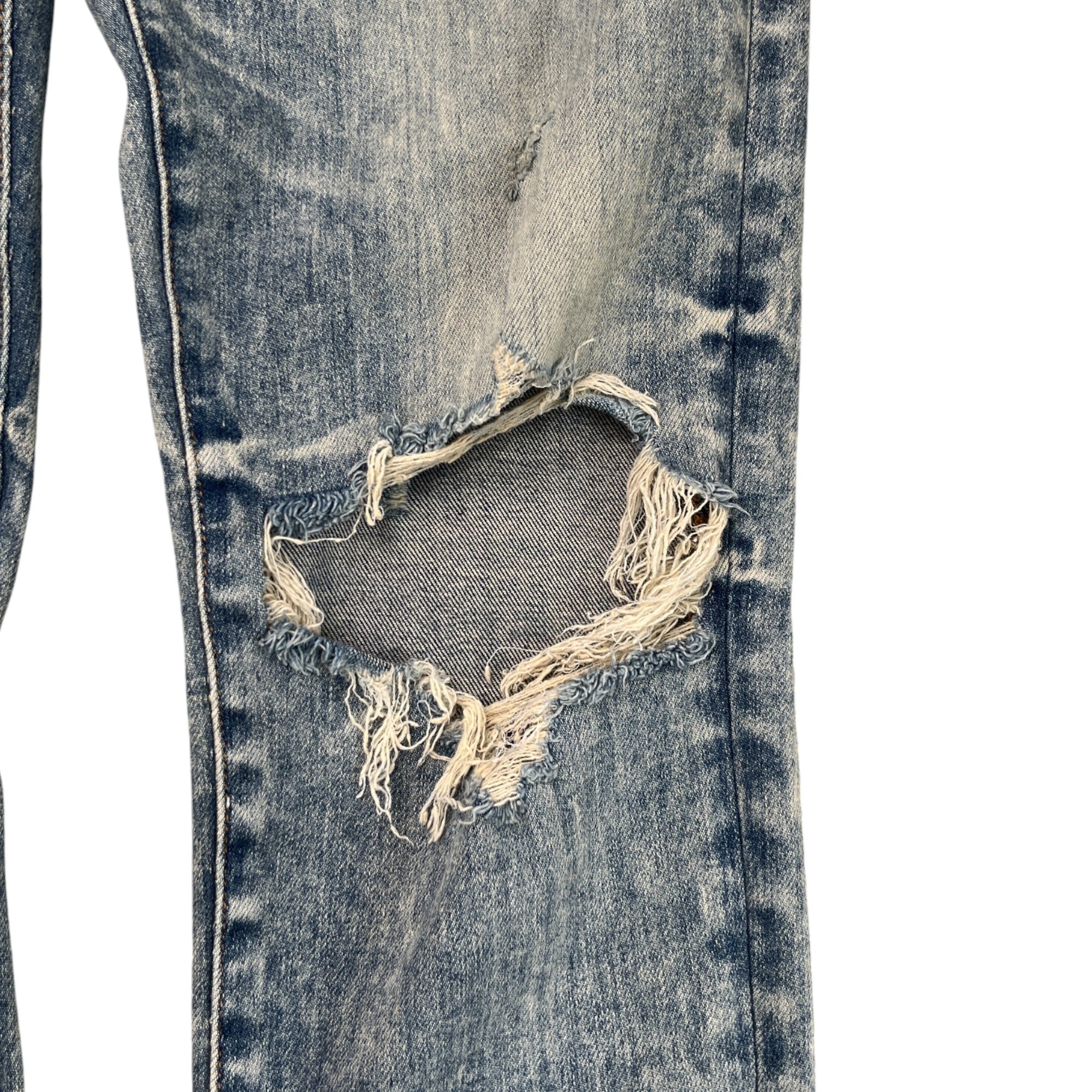 Men's Distressed Jeans Blue Size Waist 32"