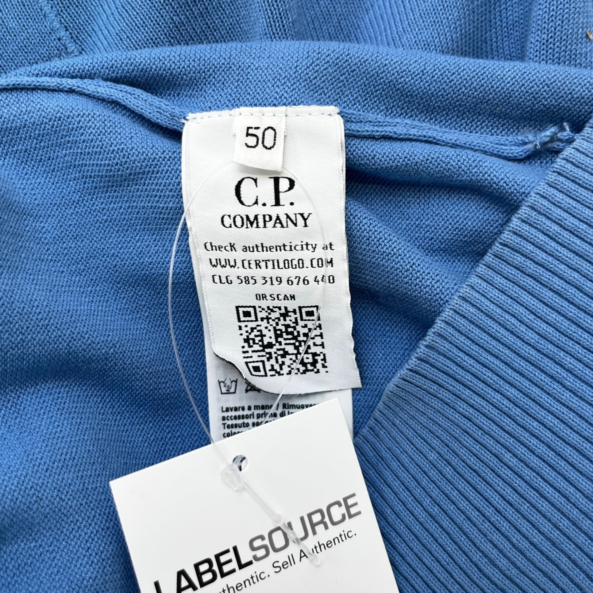 Men's Signature Lens Jumper Blue Size IT 50 / UK L